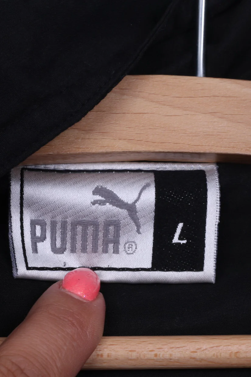 Puma Mens L Jacket Lightweight Black Full Zipper Sportswear Sport Top Training - Image 4