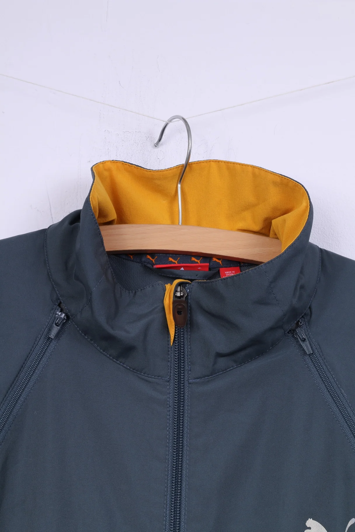 Puma Men L Jacket Sea Green Lightweight Run Zip Up Removable Sleeves Top - Image 2