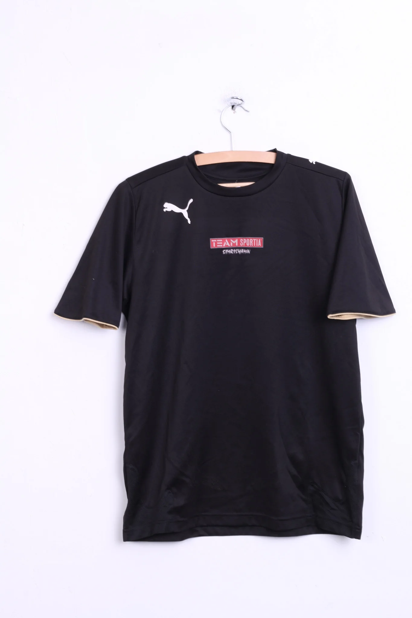 Puma Mens M Shirt Black Team Sportia SIMRISHAMN Football Club