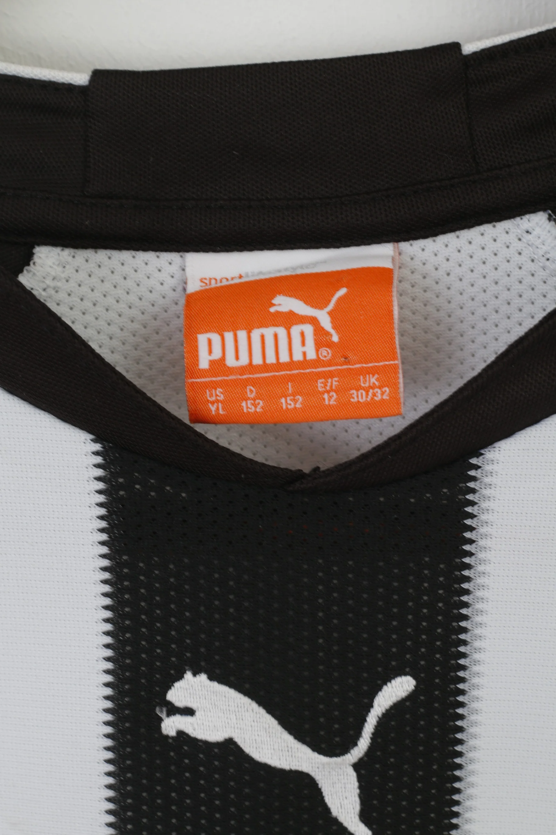 Puma Newcaste United Boys 152 YL Shirt White Black Football Jersey Choper 4 Top - Image 3