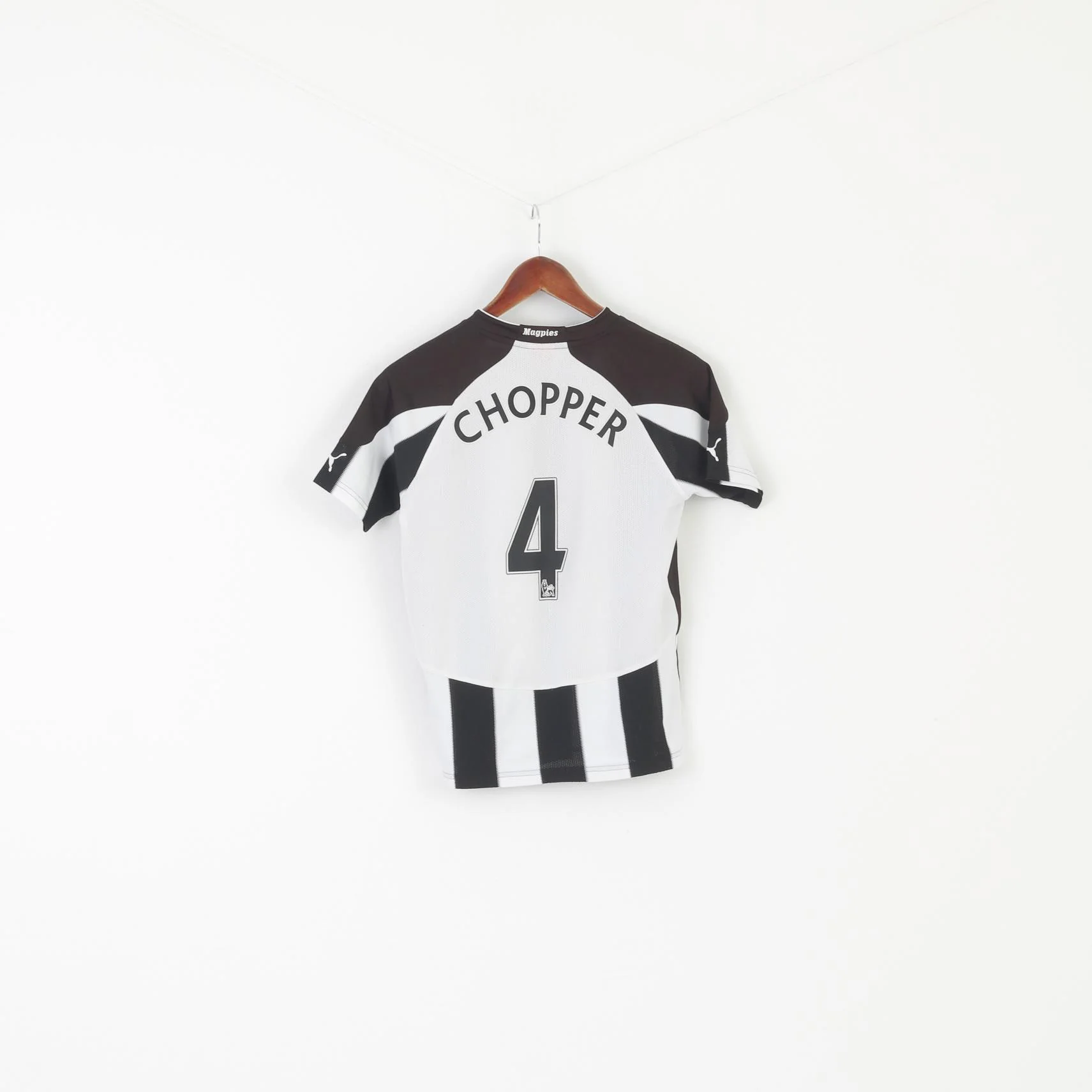 Puma Newcaste United Boys 152 YL Shirt White Black Football Jersey Choper 4 Top - Image 5