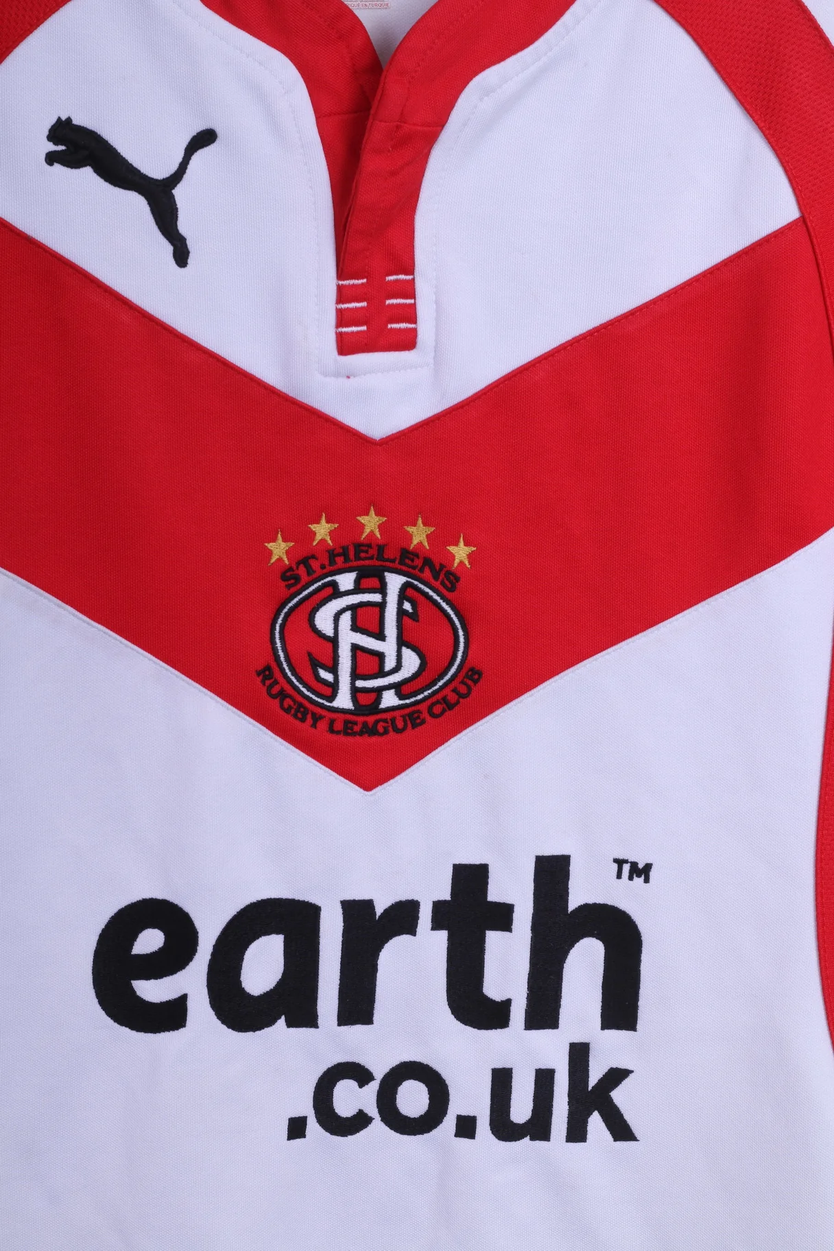 Puma St.Helens Mens S Shirt White Rugby League Club Sport Earth - Image 2
