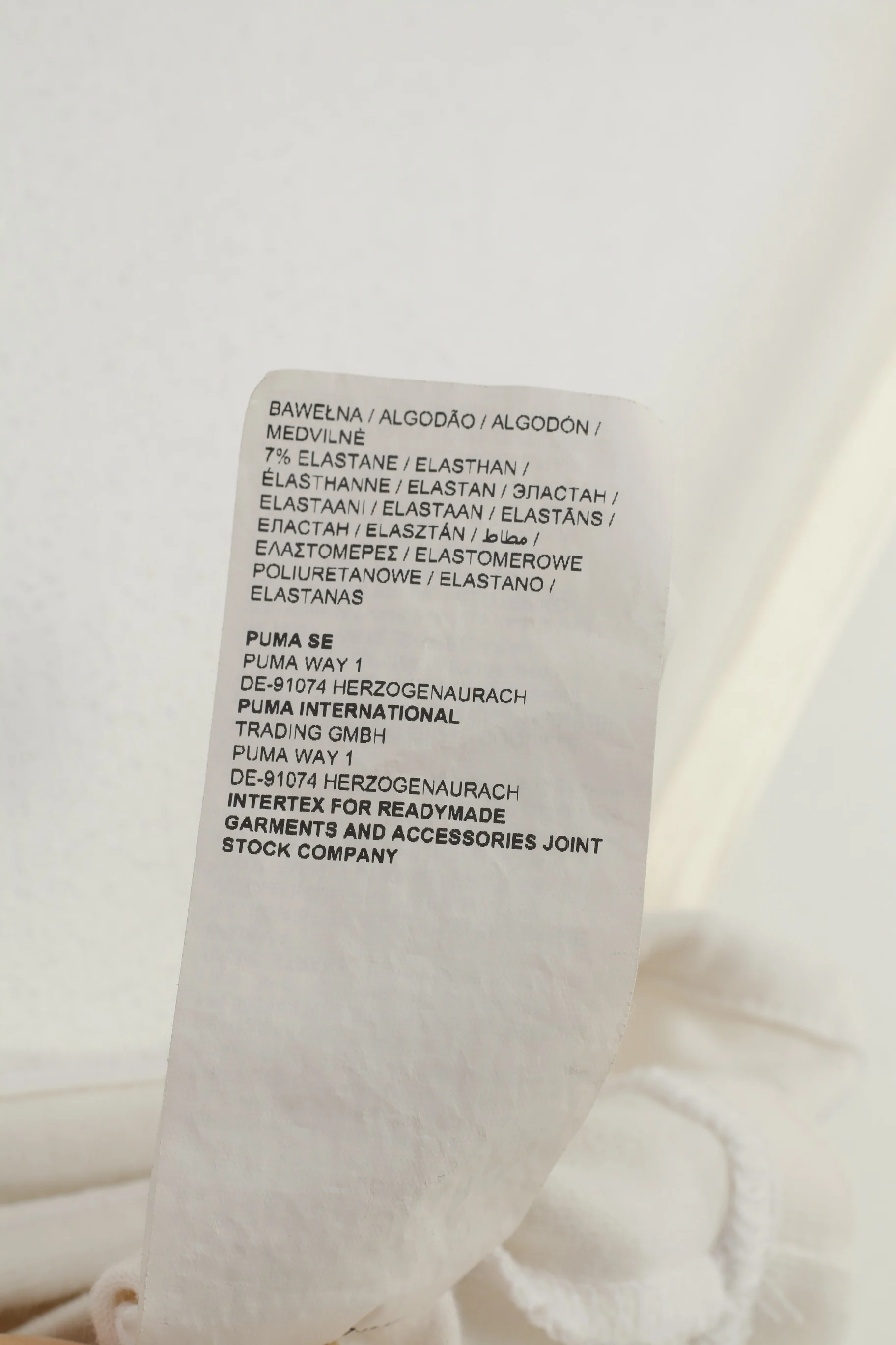Puma Women M Top White Cotton Crop Sleevelees One Arm Summer Stretch Tank Top - Image 7