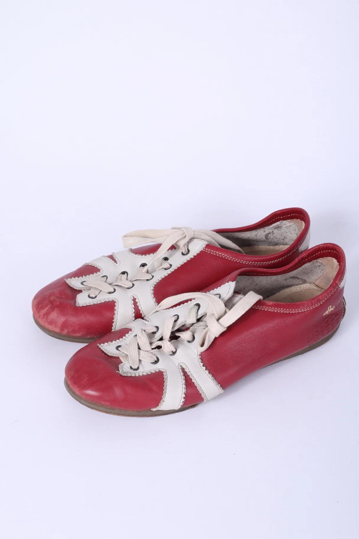 Puma Mens 6 Modell Waizer Shoes Red Italy Red Vintage Retro - Image 2