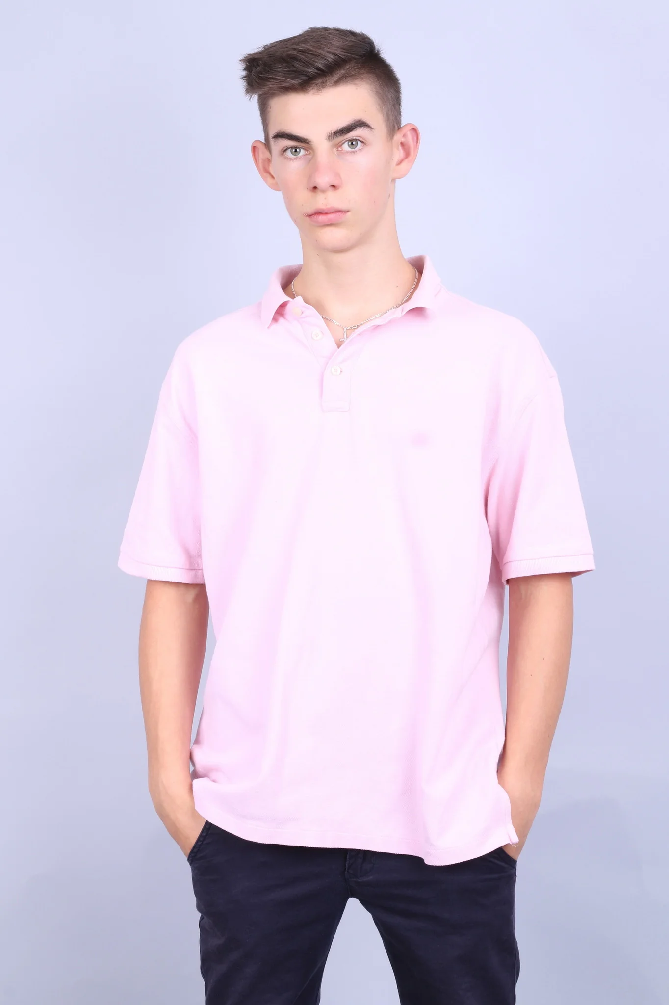 Racing Green Mens XL Polo Shirt Short Sleeve Pink Standard Fit