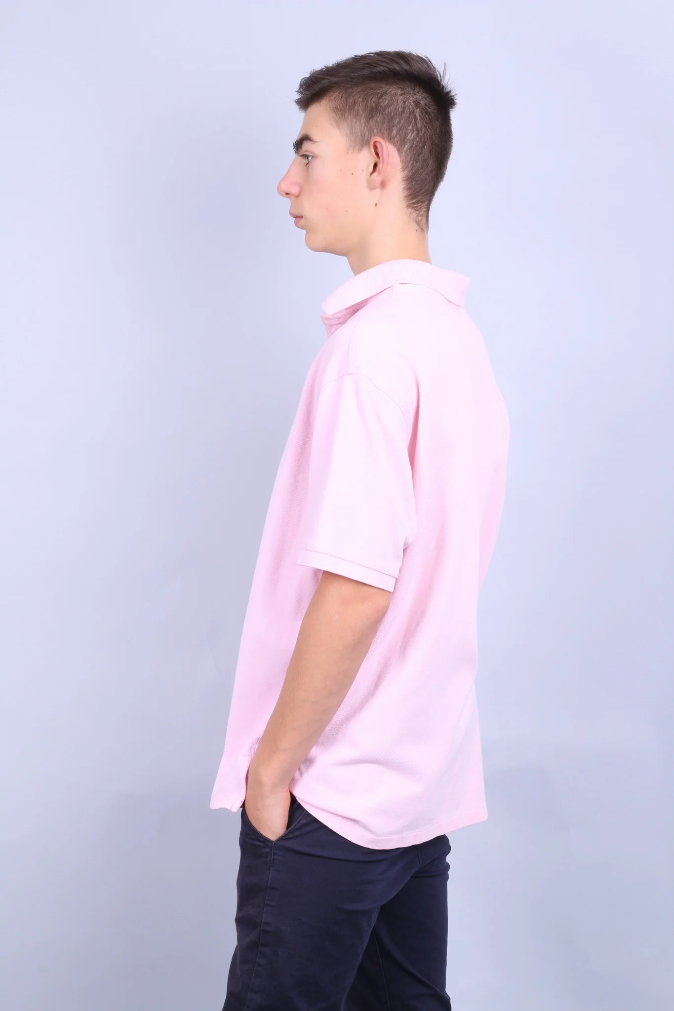 Racing Green Mens XL Polo Shirt Short Sleeve Pink Standard Fit - Image 2
