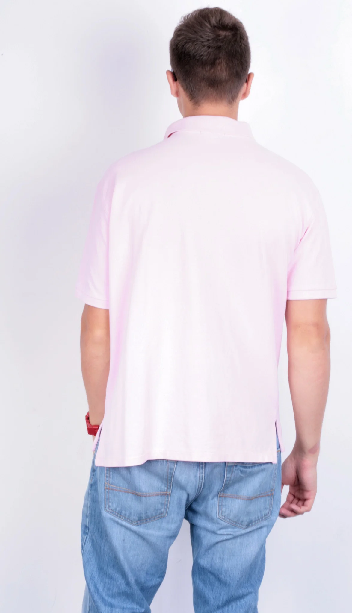 Racing Green Mens XL Polo Shirt Short Sleeve Pink Standard Fit - Image 7
