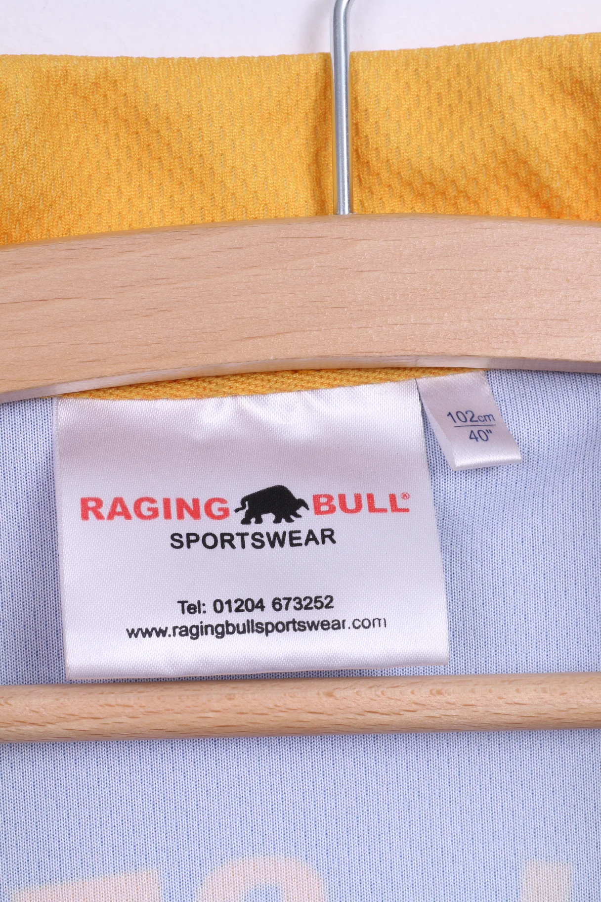 Raging Bull ORRELL ST.JAMES A.R.L.F.C. Mens 40 L Polo Shirt Sport Blue Short Sleeve - Image 3