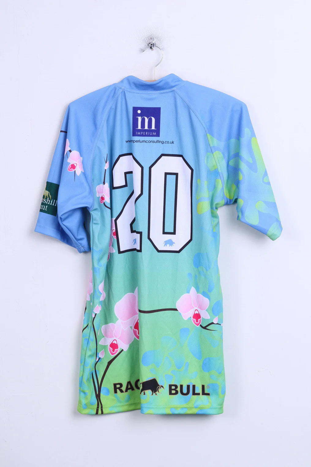Raging Bull S.E.A.E. Mens 42'' Shirt Rugby Football Club Blue - Image 6