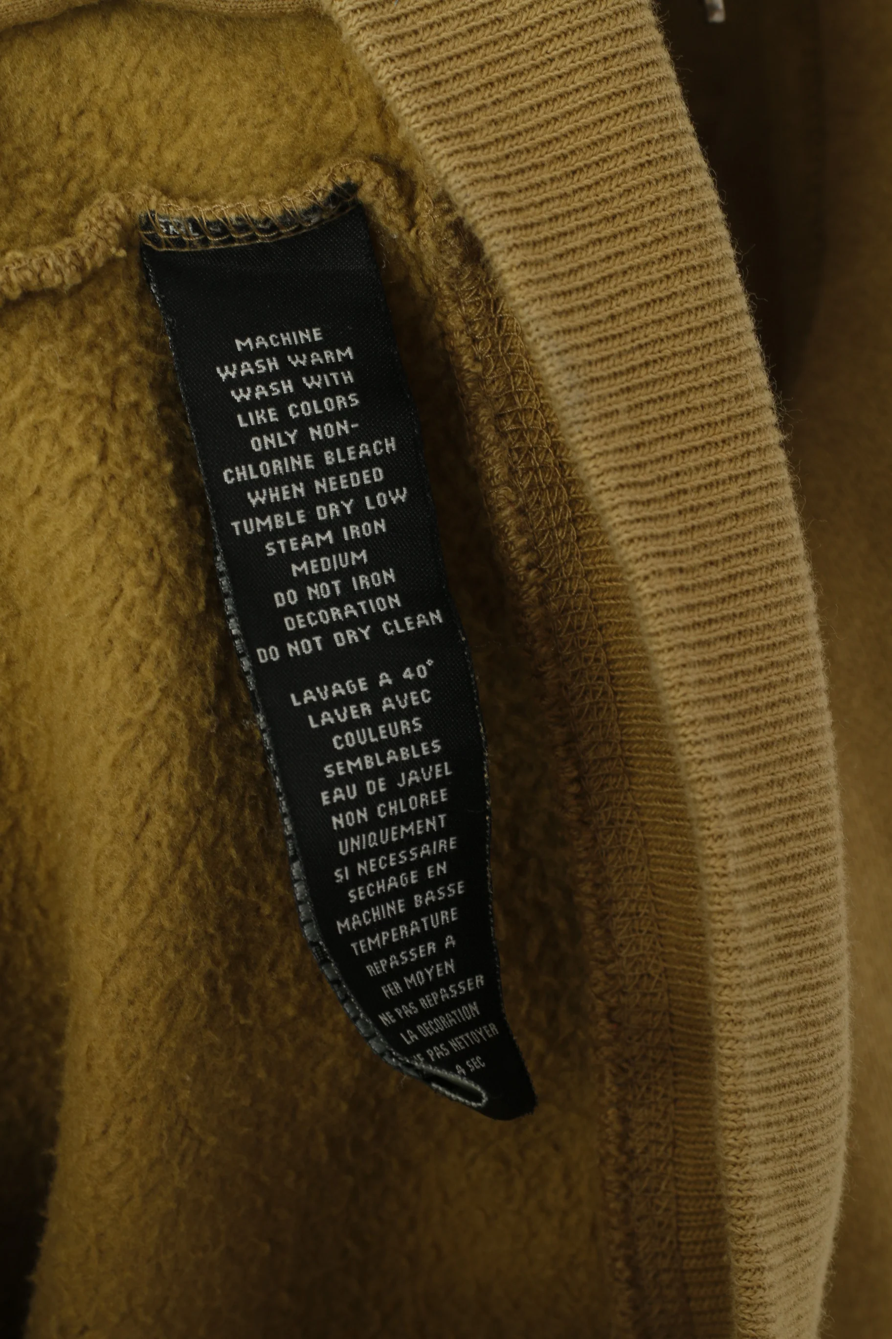 Ralph Lauren Polo Jeans Co Men L Sweatshirt Brown Cotton Full Zip Classic Top - Image 6