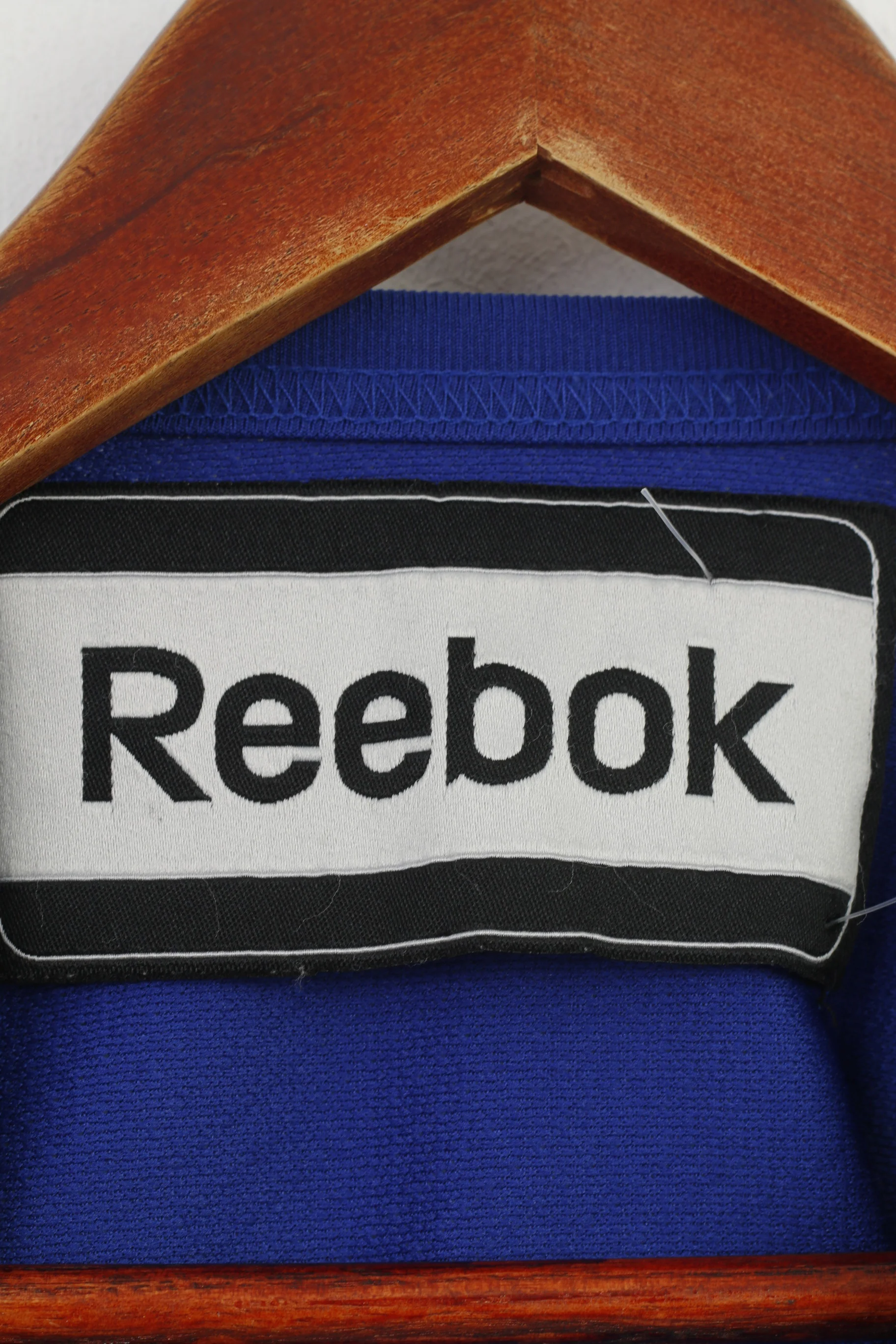 Reebok Boys 130 150 cm Shirt Navy Bandyskolan Football V Neck Training Vintage Jersey Top - Image 5
