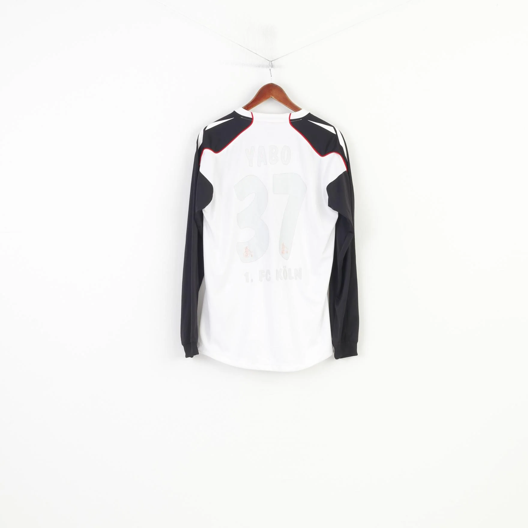 Reebok Men M Shirt Longsleeve Training Sportswear Polyester White Rewe Vintage Top - Image 7