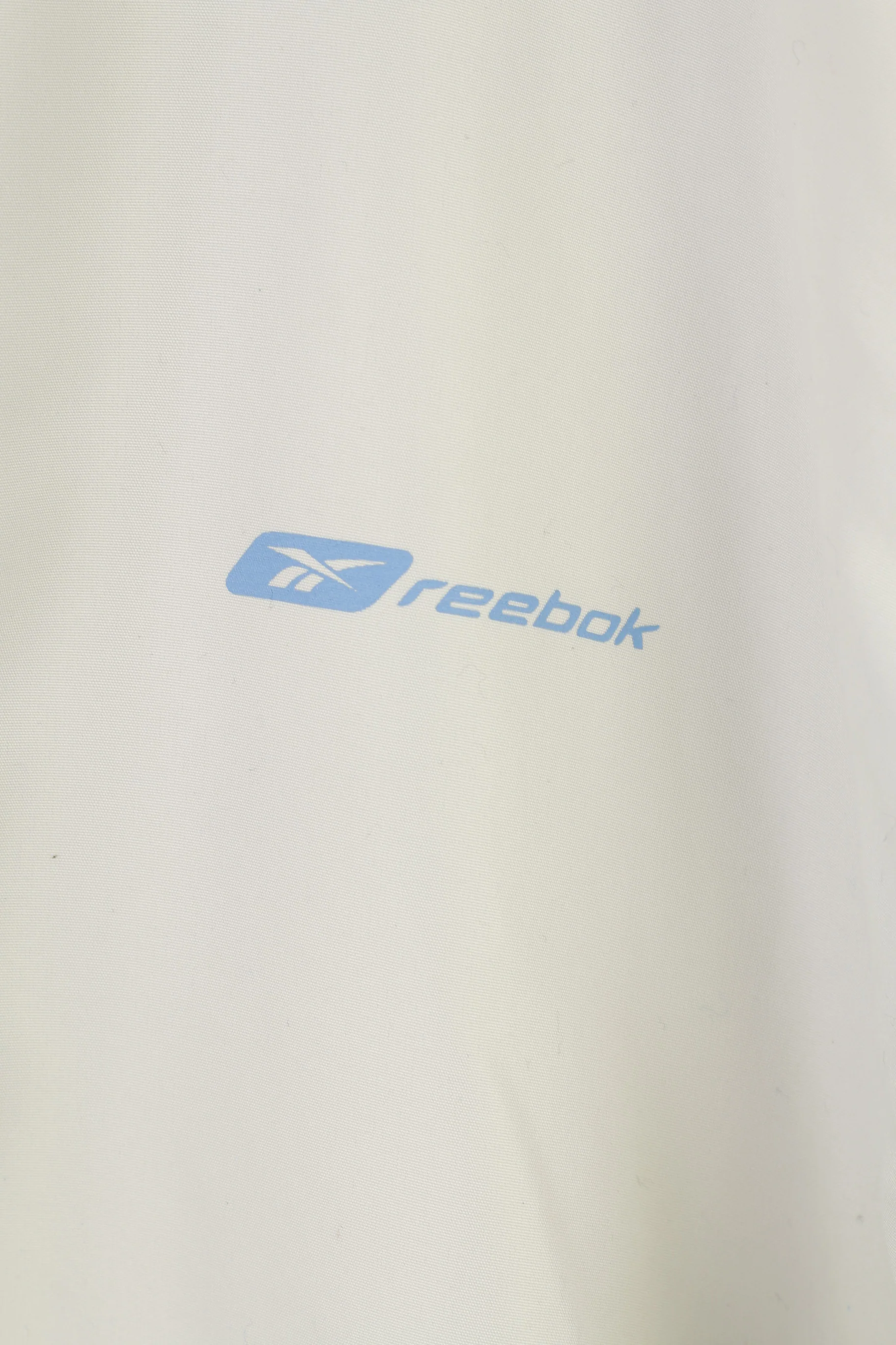 Reebok Men XL Jacket Full Zipper Cream Vintage Pockets 90s Outwear Top - Image 4