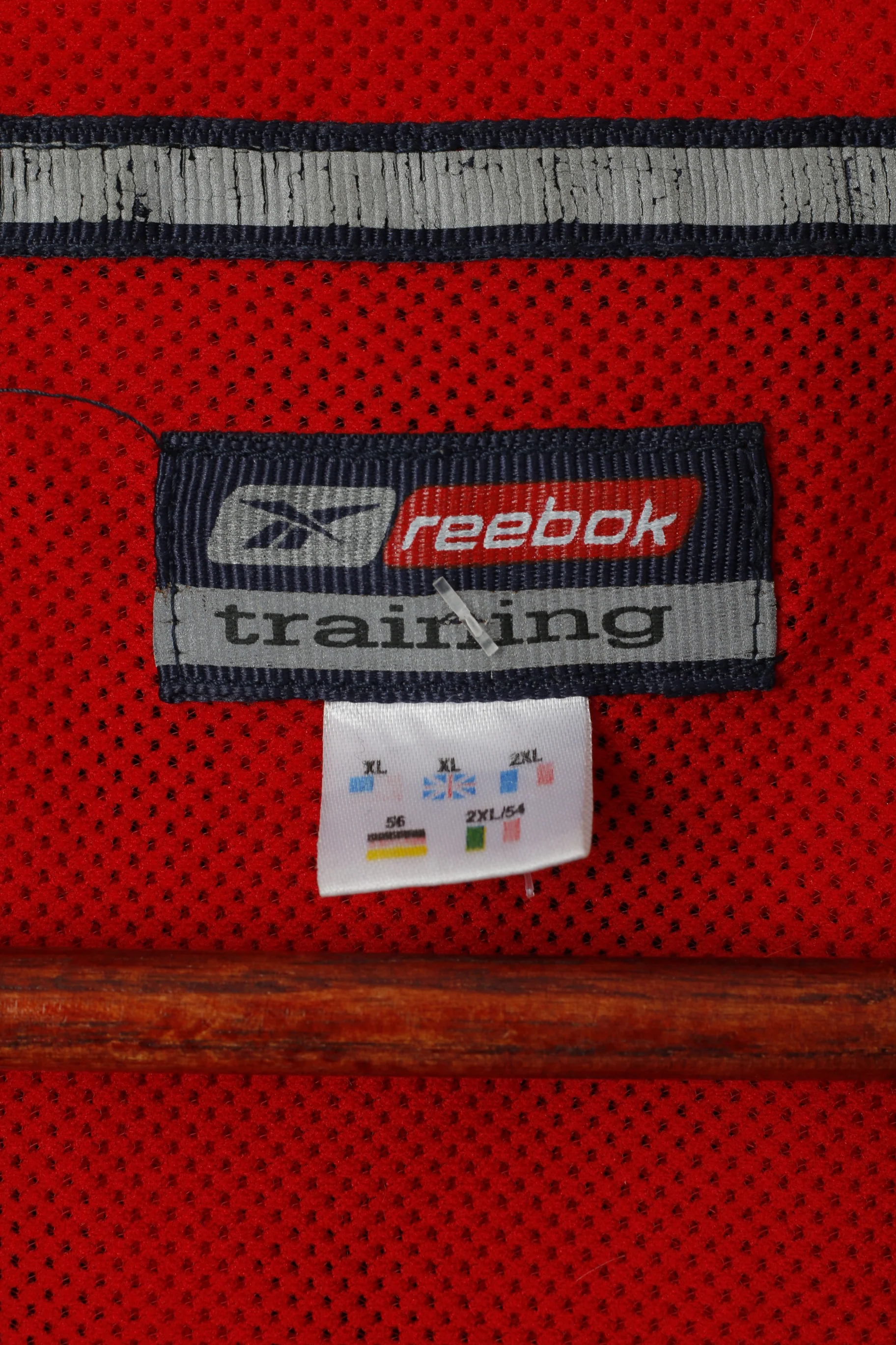 Reebok Traning Men XL Jacket Navy Vintage Full Zipper Activewear Sport Top - Image 5