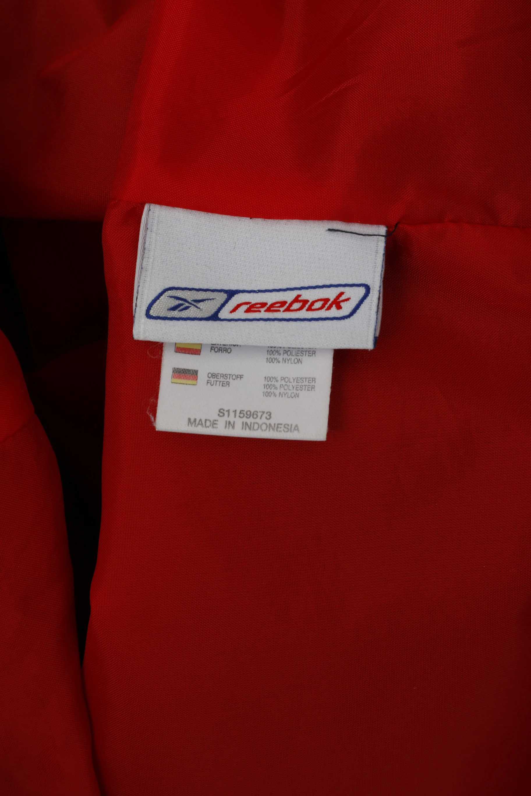Reebok Traning Men XL Jacket Navy Vintage Full Zipper Activewear Sport Top - Image 6