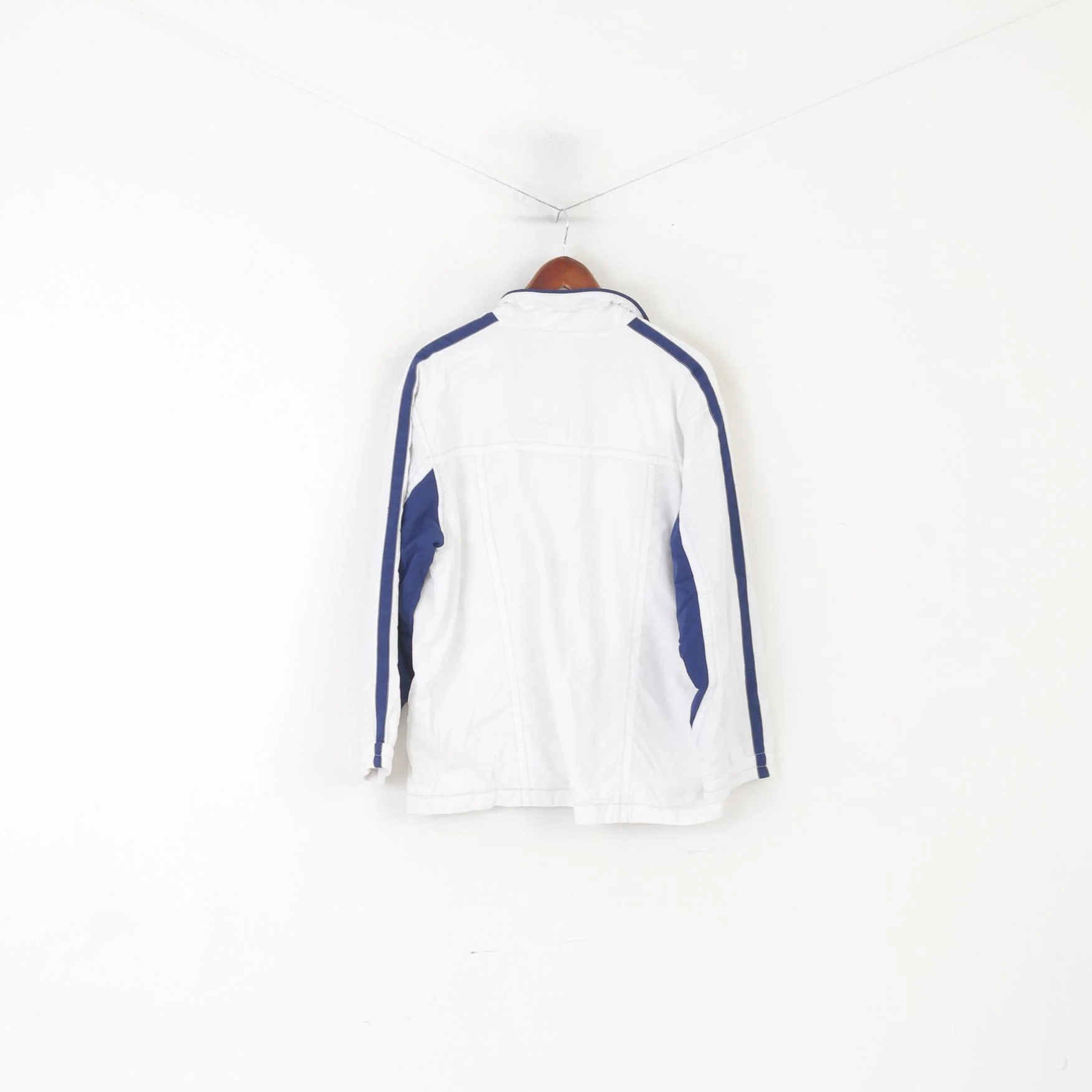 Reebok Women M 14 Jacket White Vintage Sportswear Full Zipper Sport Top - Image 6
