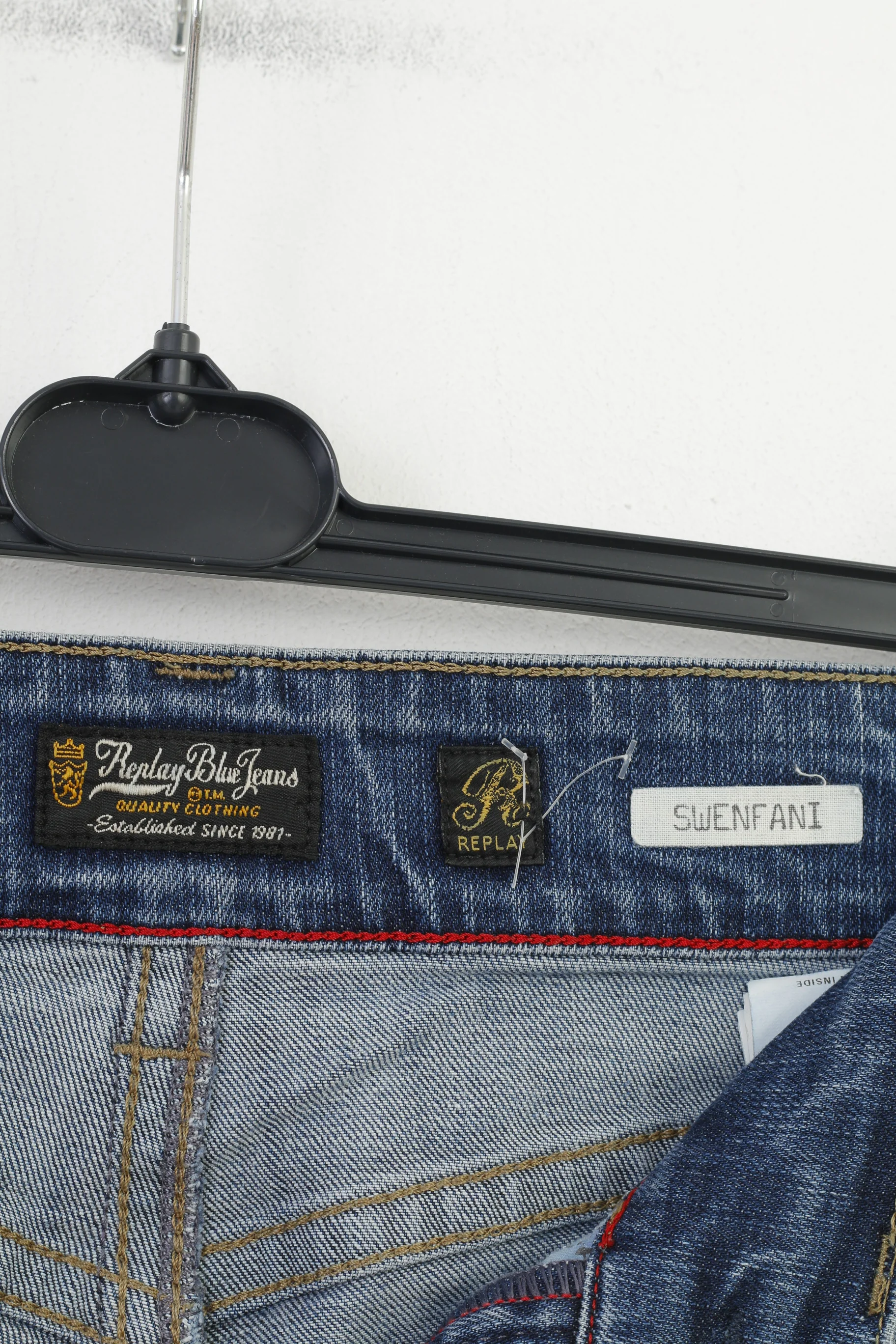 Replay Blue Jeans Women 28 Trousers Denim Cotton Swenfani Denim Jeans Pants - Image 5