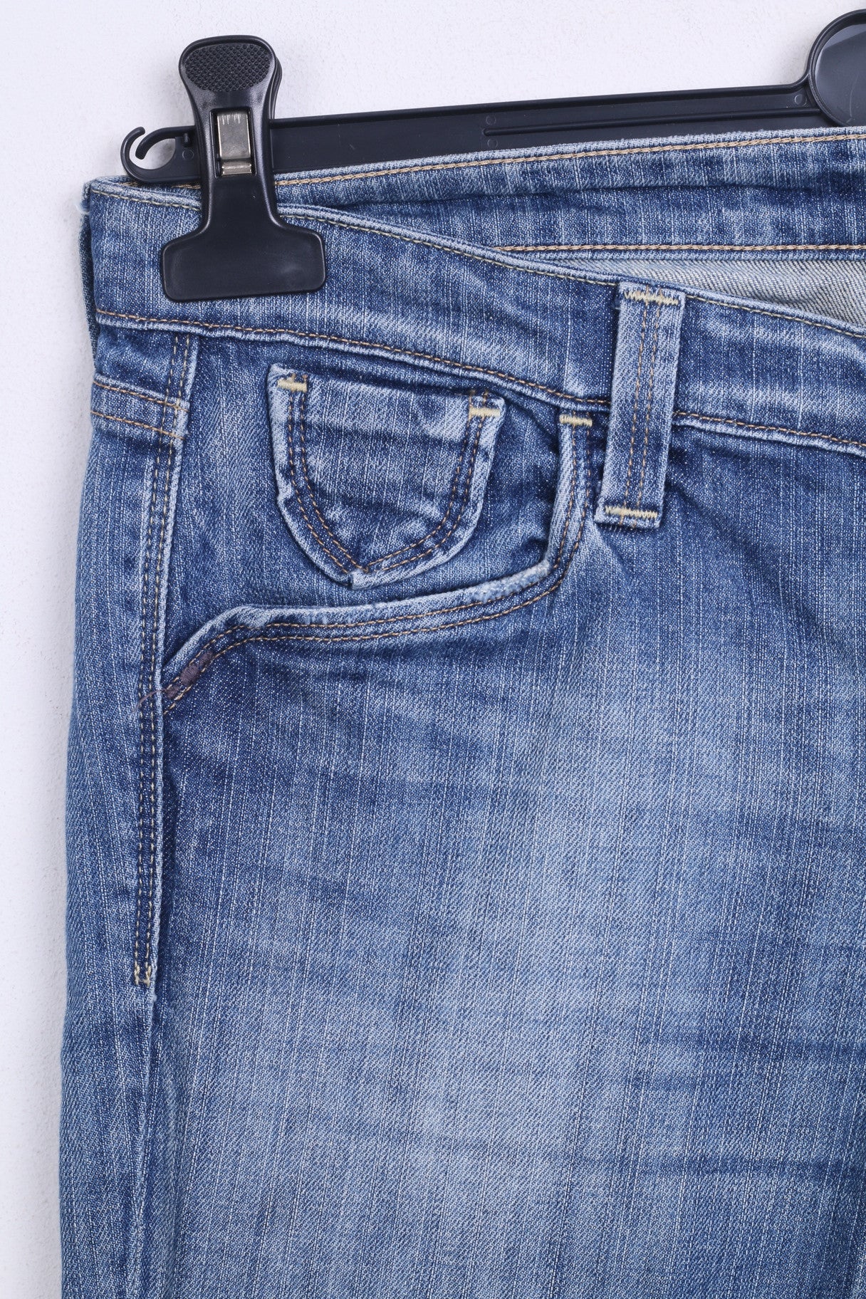 Replay Womens Trousers W26 L32 Denim Jeans Cotton Blue - Image 2
