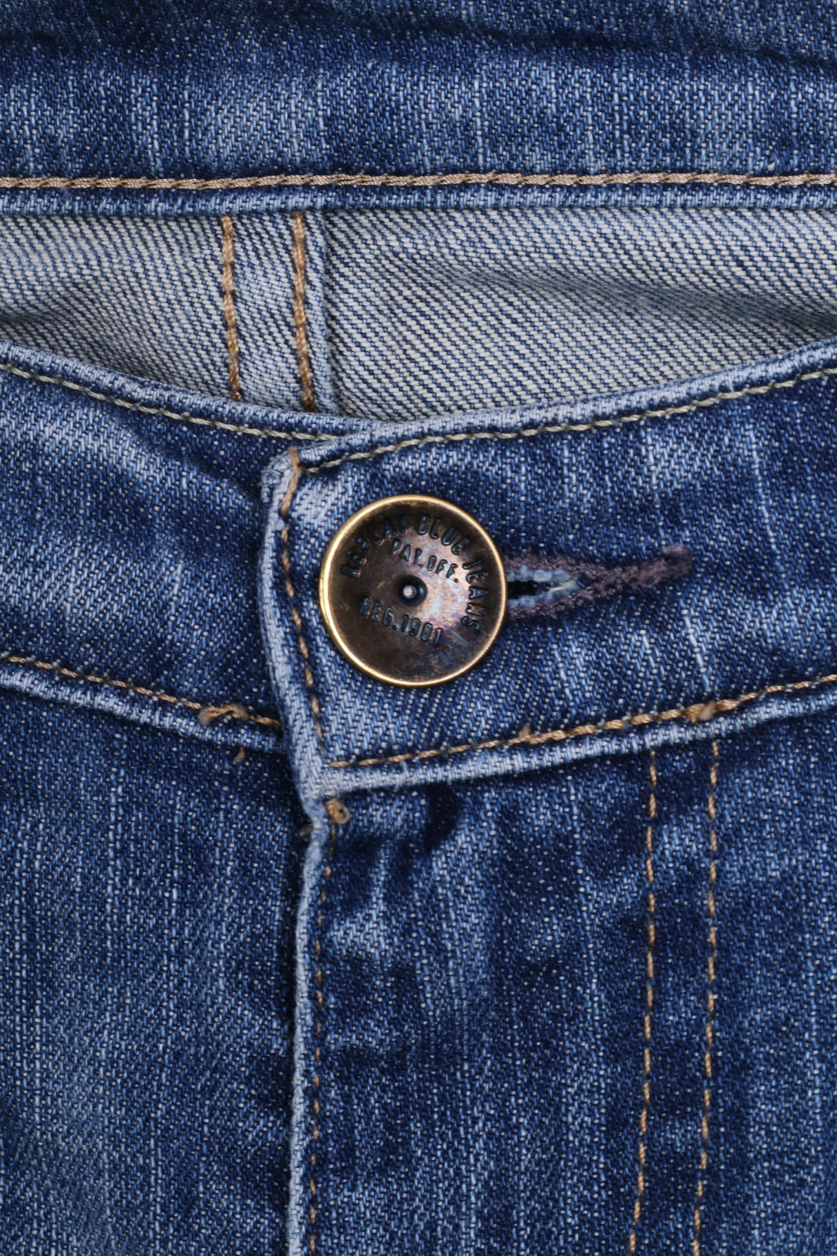 Replay Womens Trousers W26 L32 Denim Jeans Cotton Blue - Image 3