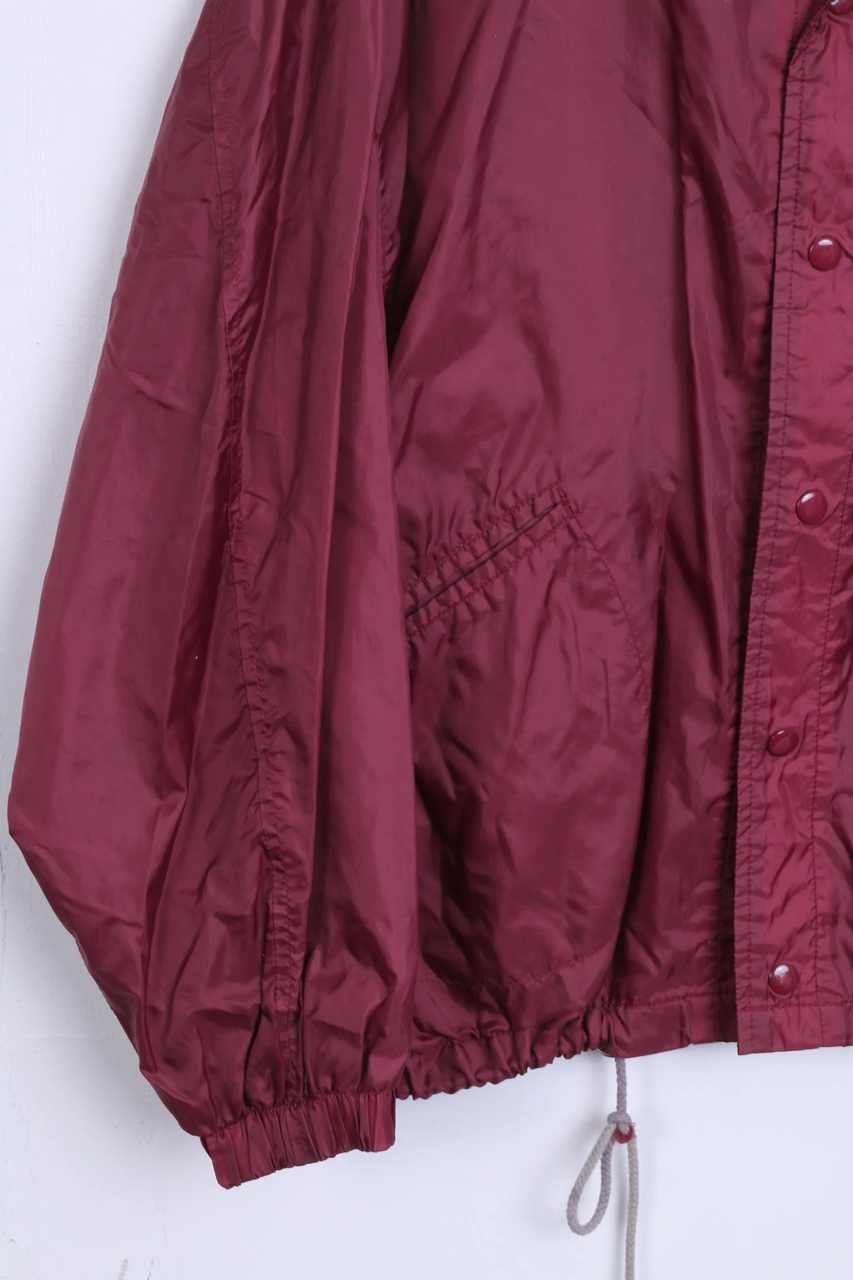RESCUE Sports Mens XL Jacket Outdoor Nylon Waterproof Maroon - Image 2