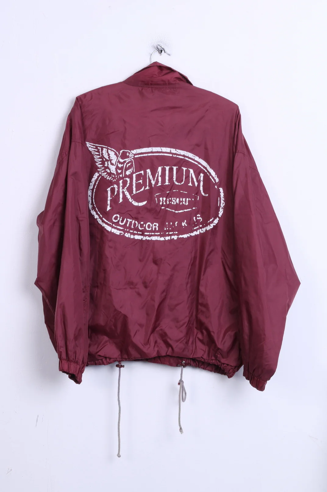 RESCUE Sports Mens XL Jacket Outdoor Nylon Waterproof Maroon - Image 5