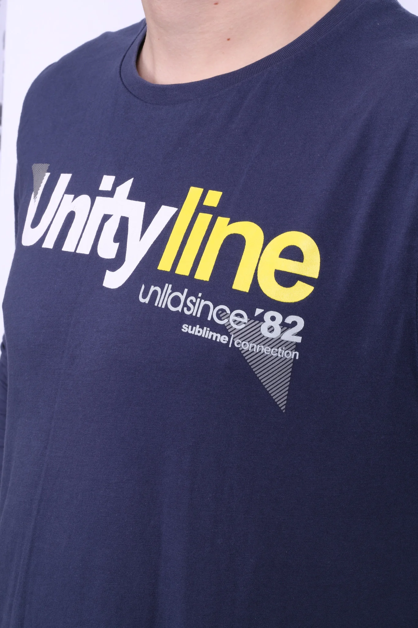 Reserved Mens XL Shirt Long Sleeve Crew Neck Unity Line Cotton - Image 4