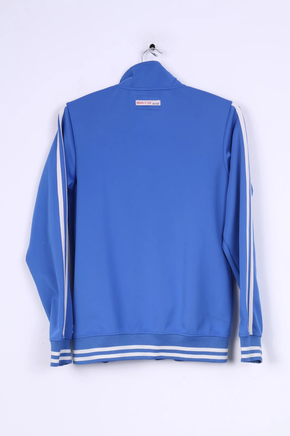 Retour Denim De Luxe Womens 14 XL Sweatshirt Full Zipper Light Blue Superheroes Sport - Image 6