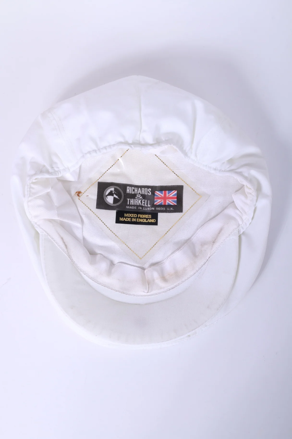 Richards & Thirkell Flat Mens L Cap Jaguar Golf-Days '90 White England Vintage - Image 3