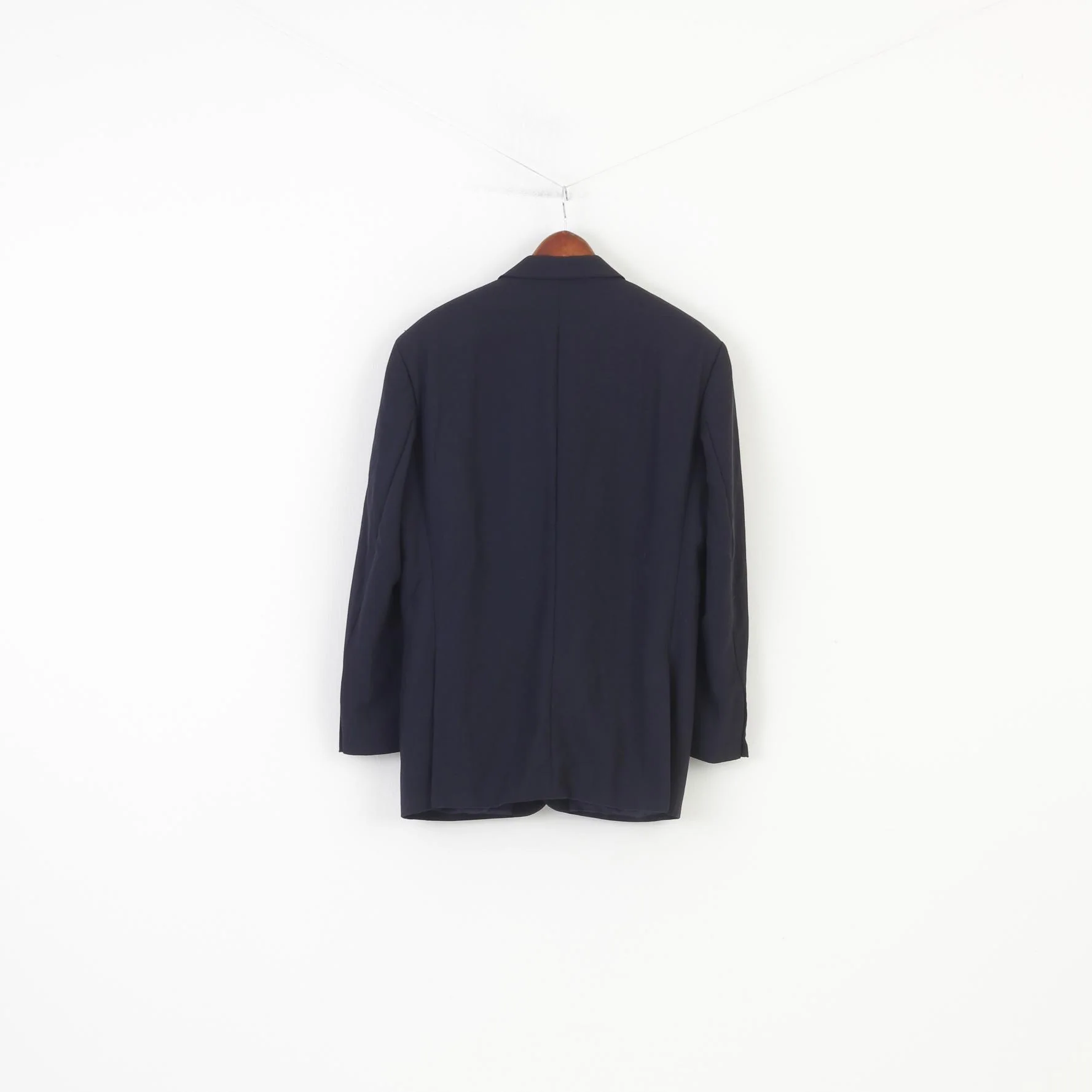 Ritex Men 52 Blazer Navy Wool Breasted Collar Elegant Bottoms Classic Switzerland Jacket - Image 6