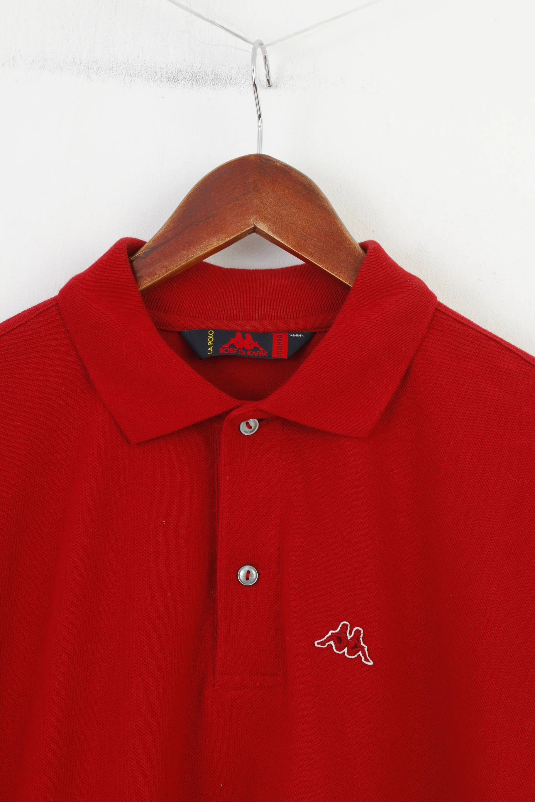 Robe Di Kappa Boys 14 age 164 Polo Shirt Red Sport Collar Short Sleeve Casual Top - Image 2