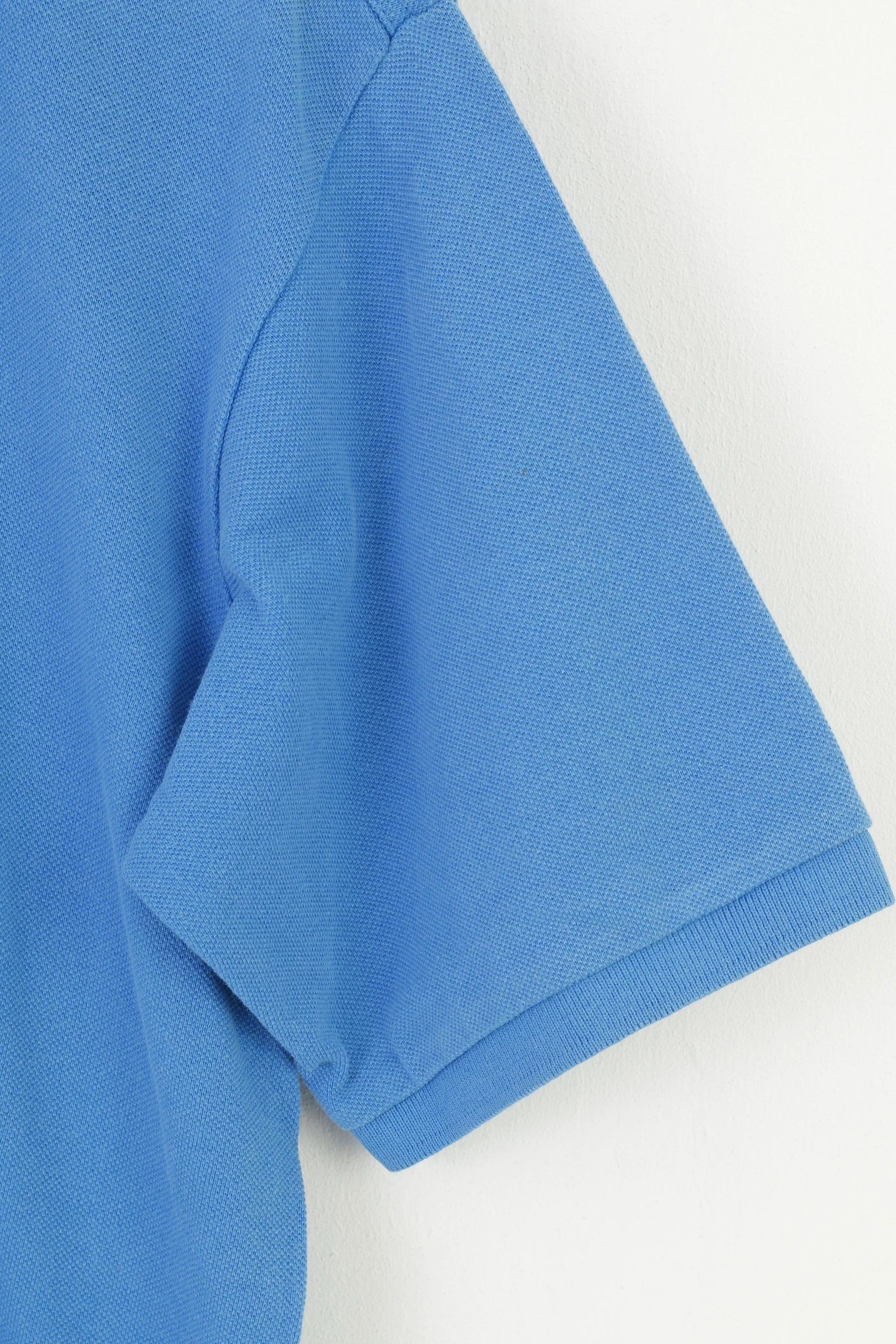 Robe Di Kappa Men M Polo Shirt Cotton Blue Gold Logo Short Sleeve Collar Top - Image 3