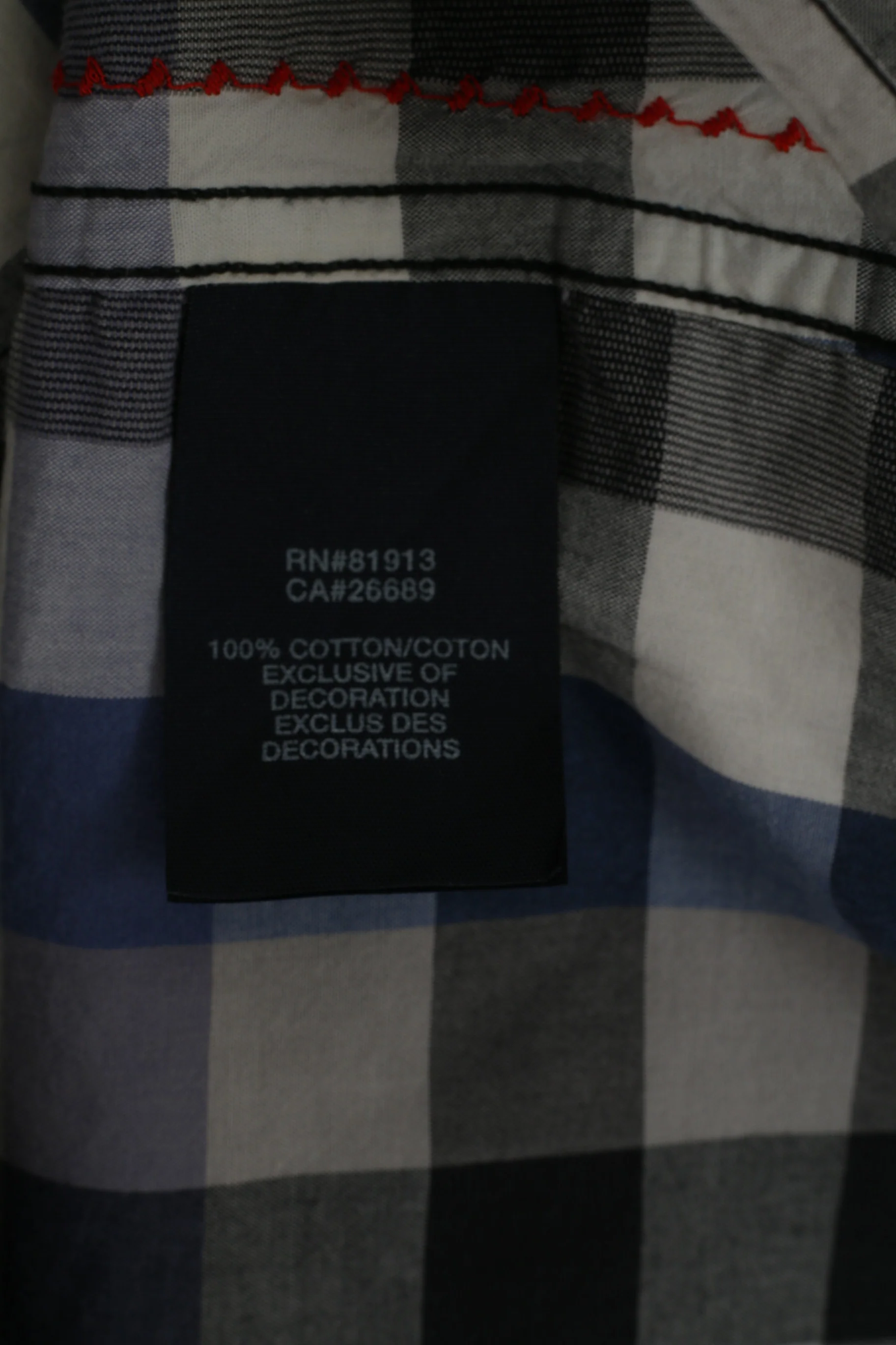 Robert Graham The Freshly Laundered Men M Casual Shirt Blue Check Cotton Top - Image 7