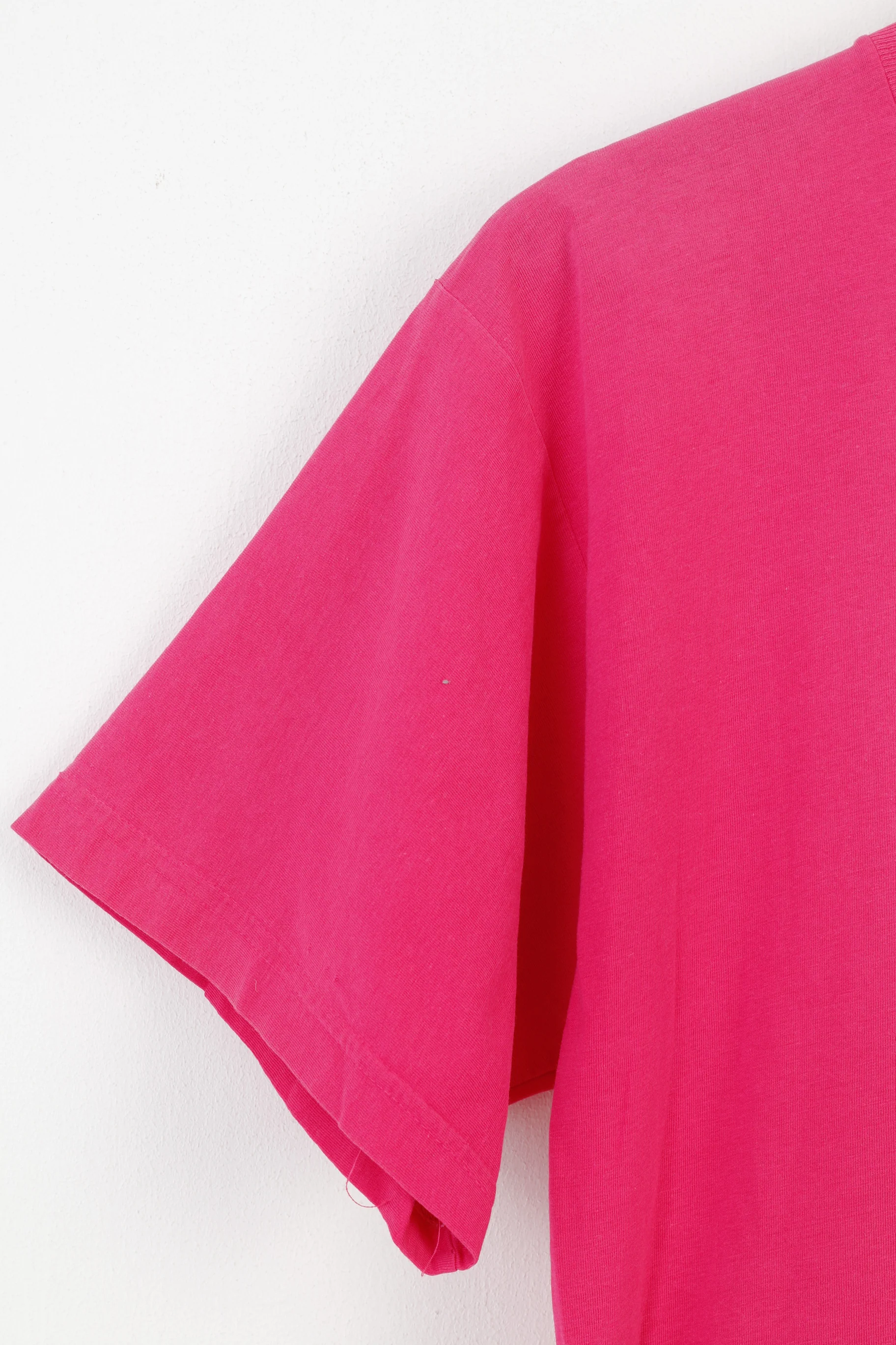 Rossignol Sportline Men S T-Shirt Cotton Pink Slin Fit Sportswear Vintage Top - Image 3