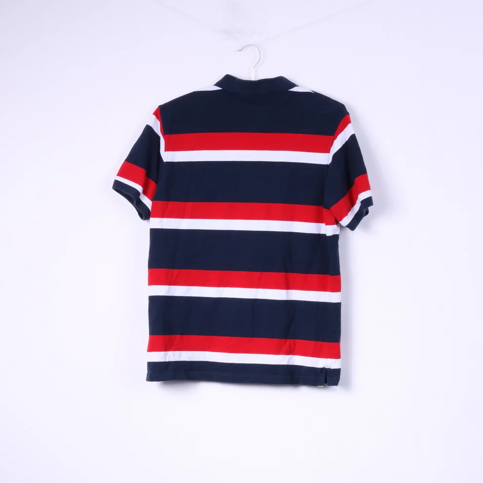 Rugby World Cup 2015 England Rugby Mens M (S) Polo Shirt Striped Cotton Top - Image 6