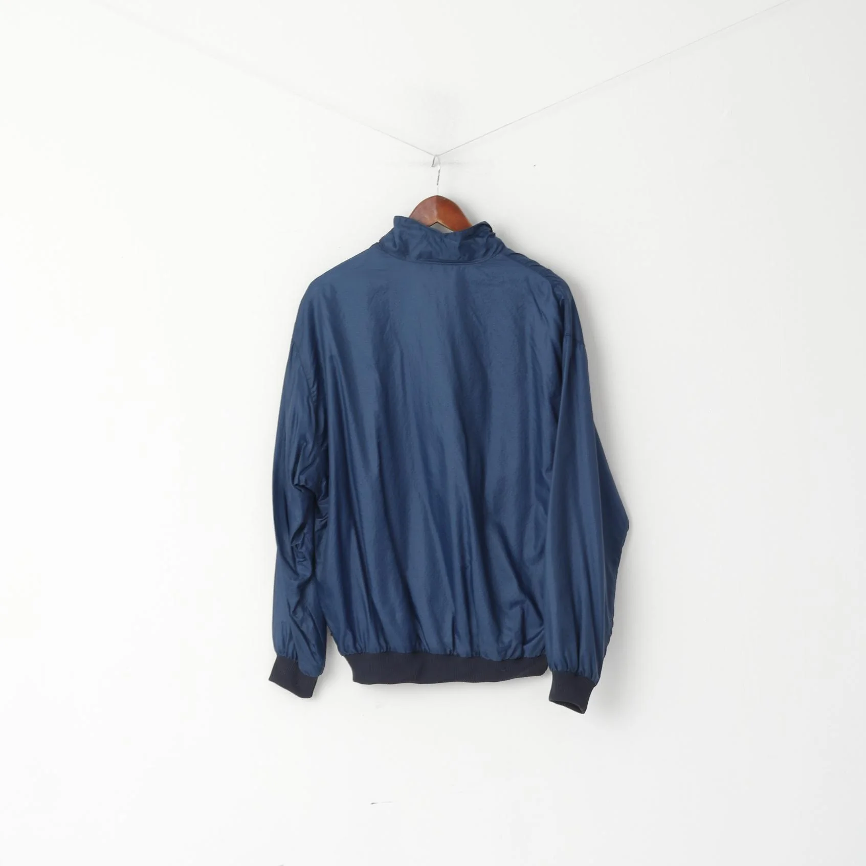 Rukka Men M Jacket Navy Bomber Finland Naylon Waterproof Zip Neck Sport Top - Image 7