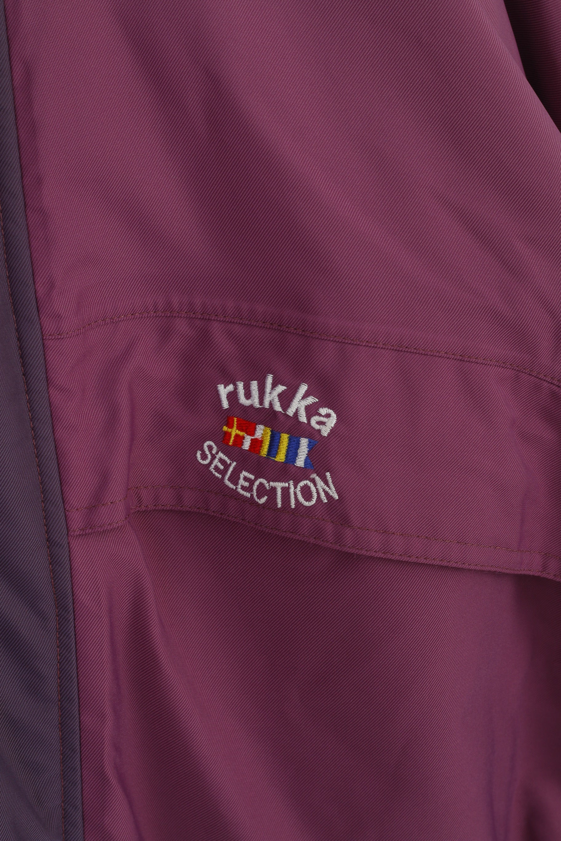 Rukka Selection Outdoor wear Men M Jacket Purple Vintage hood Sportswear Top - Image 4