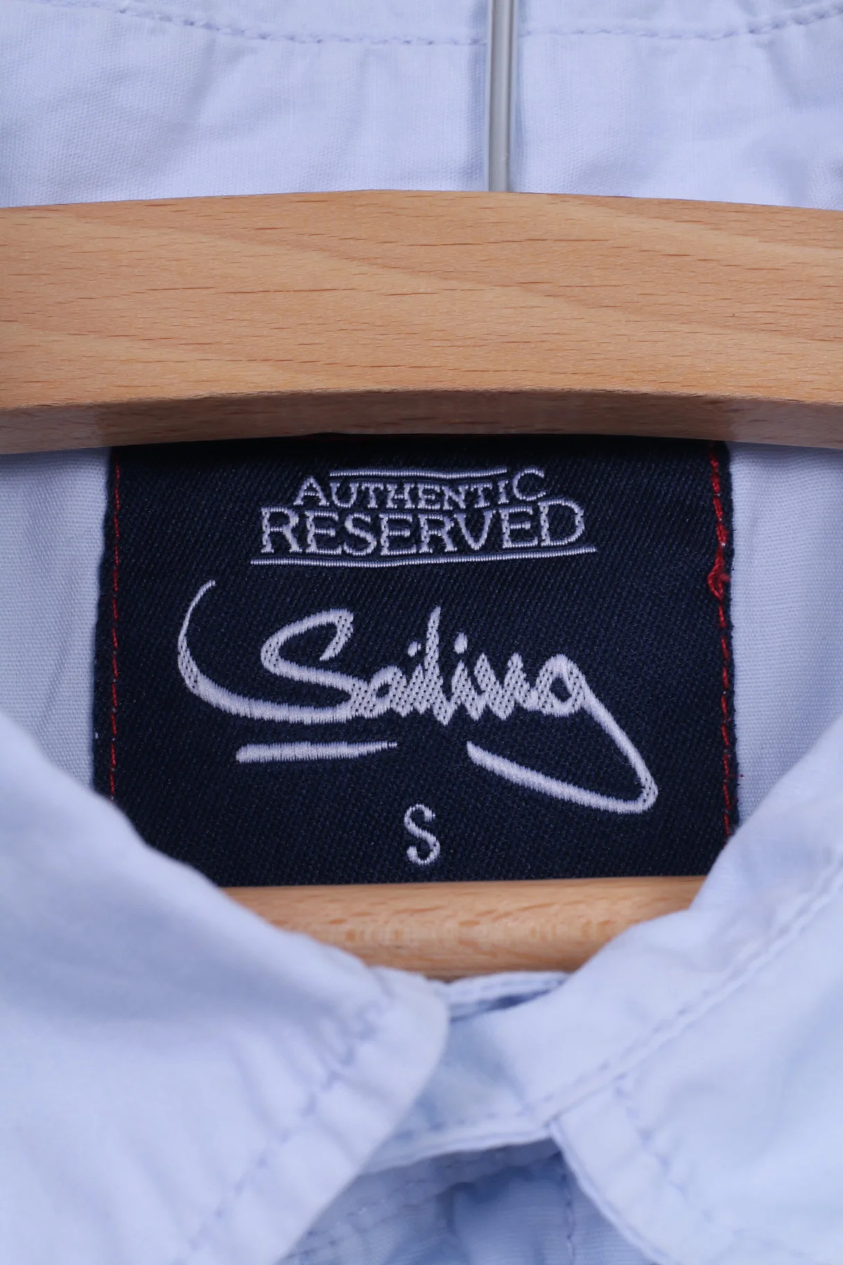 Reserved Sailing Mens S Casual Shirt Light Blue Short Sleeve Cotton Regular Top - Image 4