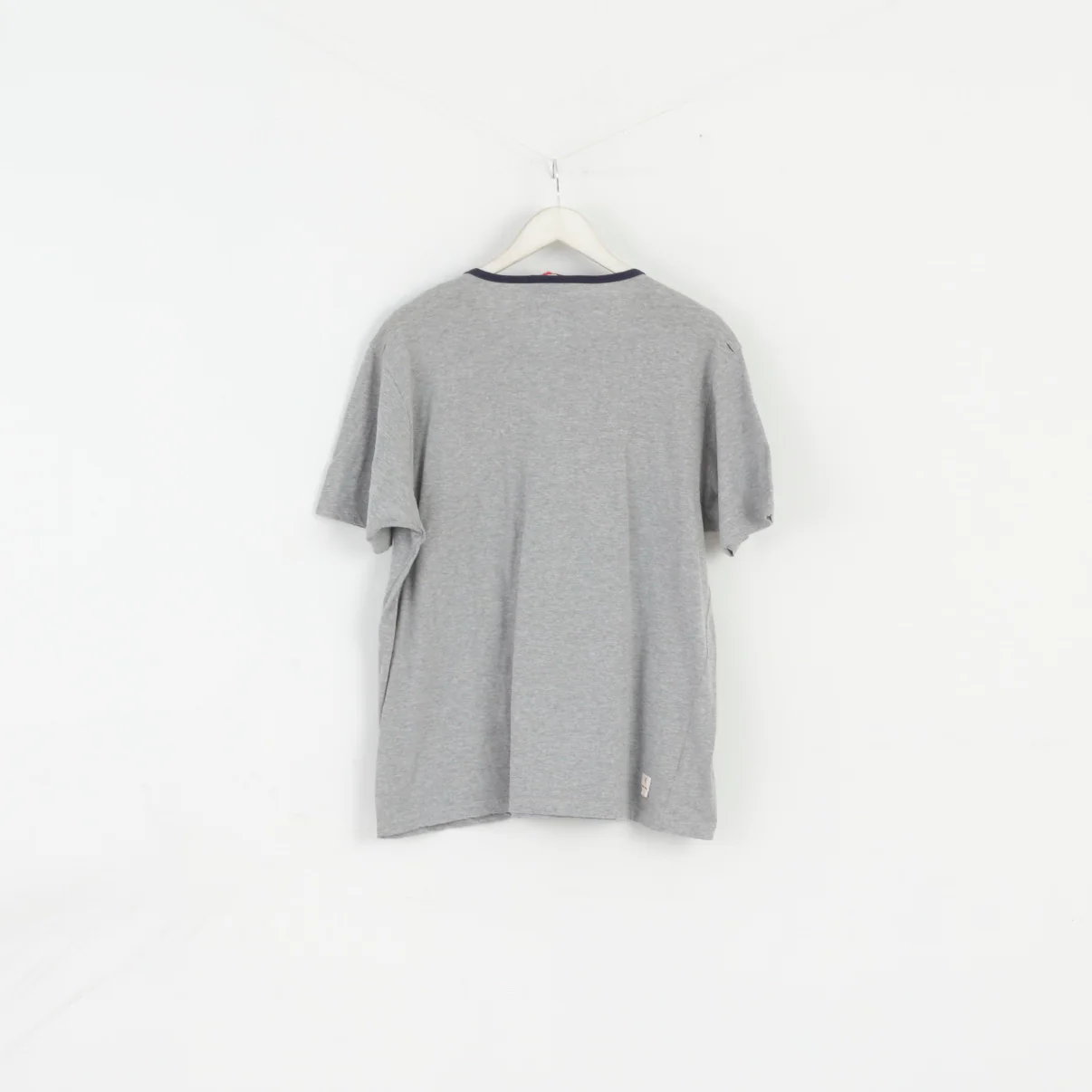 Saint Jude Men XL Shirt Grey Crew Neck 100% Cotton One Pocket Top - Image 6