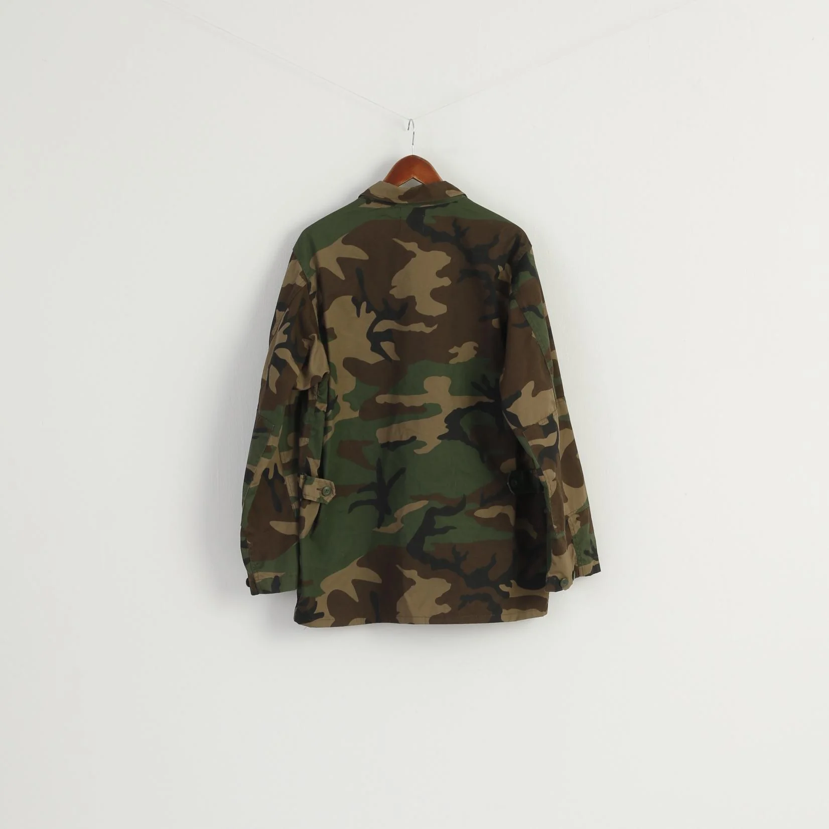 Fostex Garments Men L Jacket Green Cotton Military Army Camo Nato Top - Image 8
