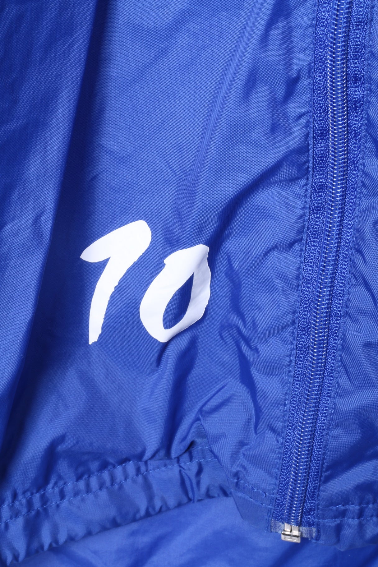 Saller Youth 164 Jacket Blue Nylon Full Zipper Sportswear #10 Mythos SV Amisia - Image 4