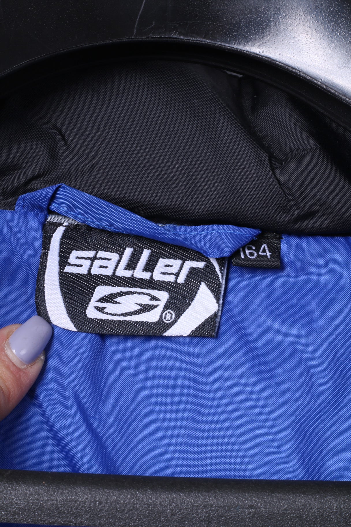 Saller Youth 164 Jacket Blue Nylon Full Zipper Sportswear #10 Mythos SV Amisia - Image 5