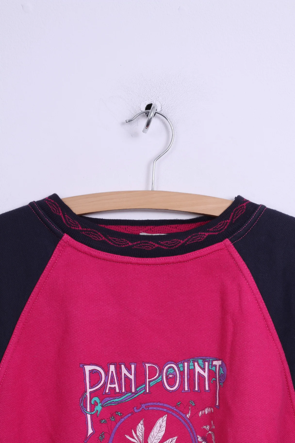 Samar Womens M Jumper Pink Pan Point Coffe Italy Sweater - Image 2