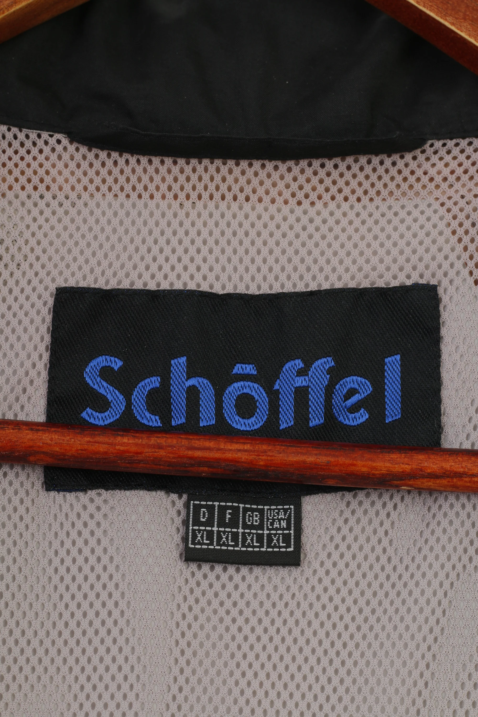 Schoffel Men XL Jacket Black Retractable Hood Full Double Zipper Pockets Top - Image 5