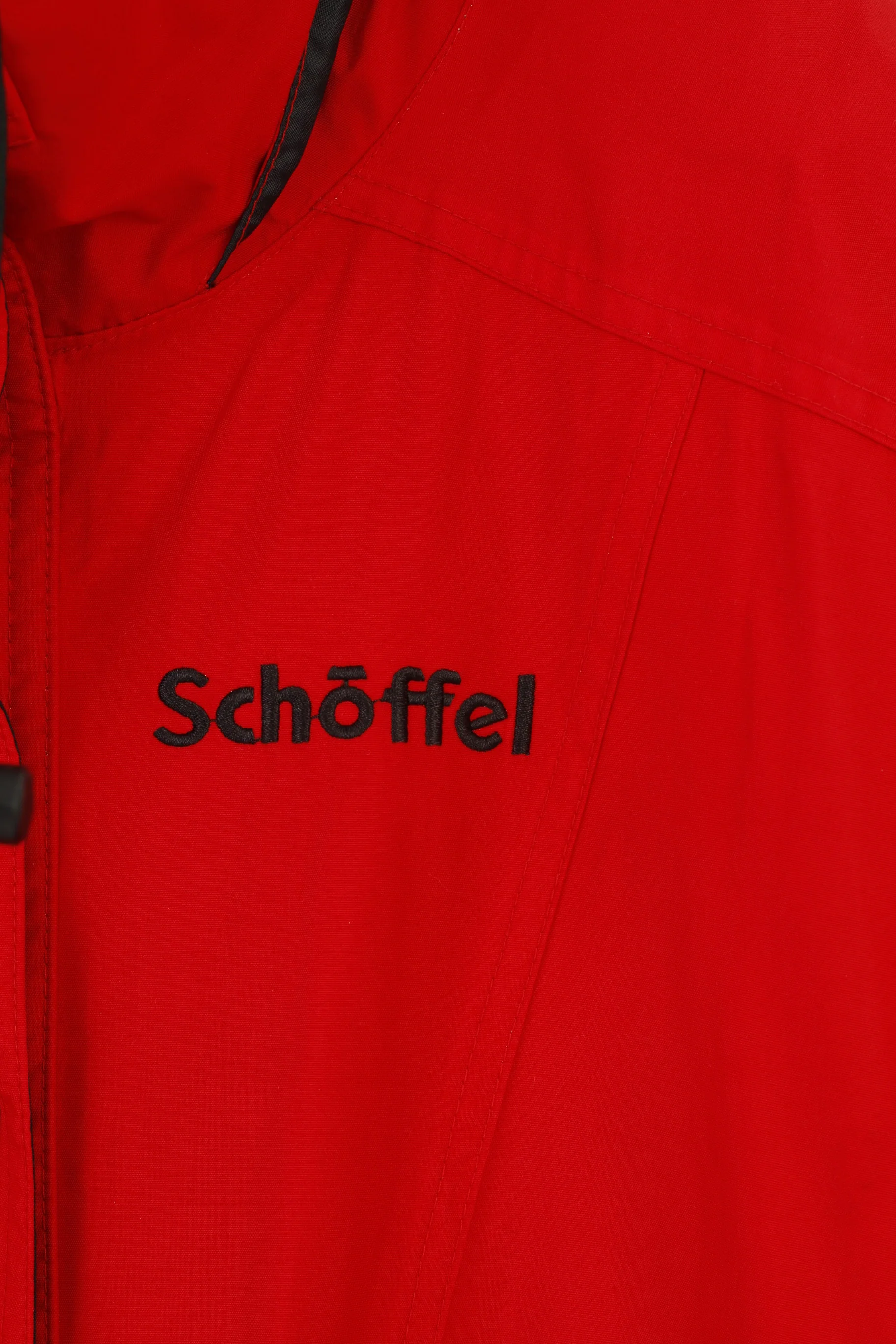 Schoffel Woman 16 XL Jacket Red Full Zipper Hood Nylon Venturi Vintage Waterproof Top - Image 4