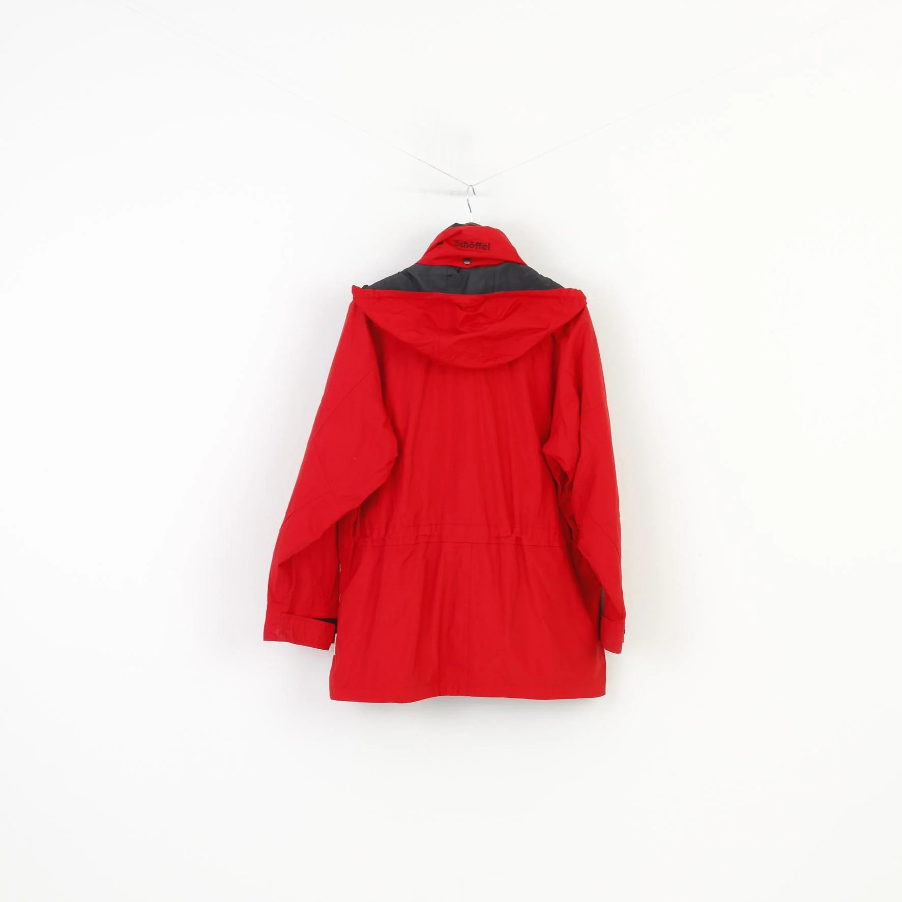 Schoffel Woman 16 XL Jacket Red Full Zipper Hood Nylon Venturi Vintage Waterproof Top - Image 7