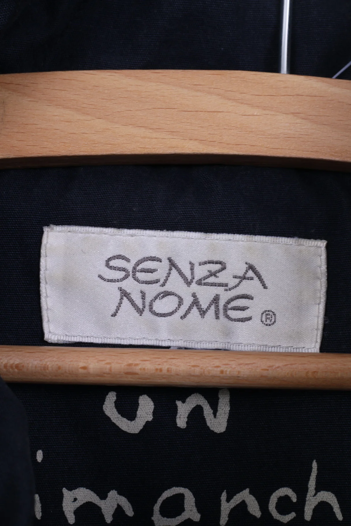 Senza Nome Womens 4XL Lightweight Jacket Navy Full Zipper Pocket Hidden Hood Big Size - Image 4