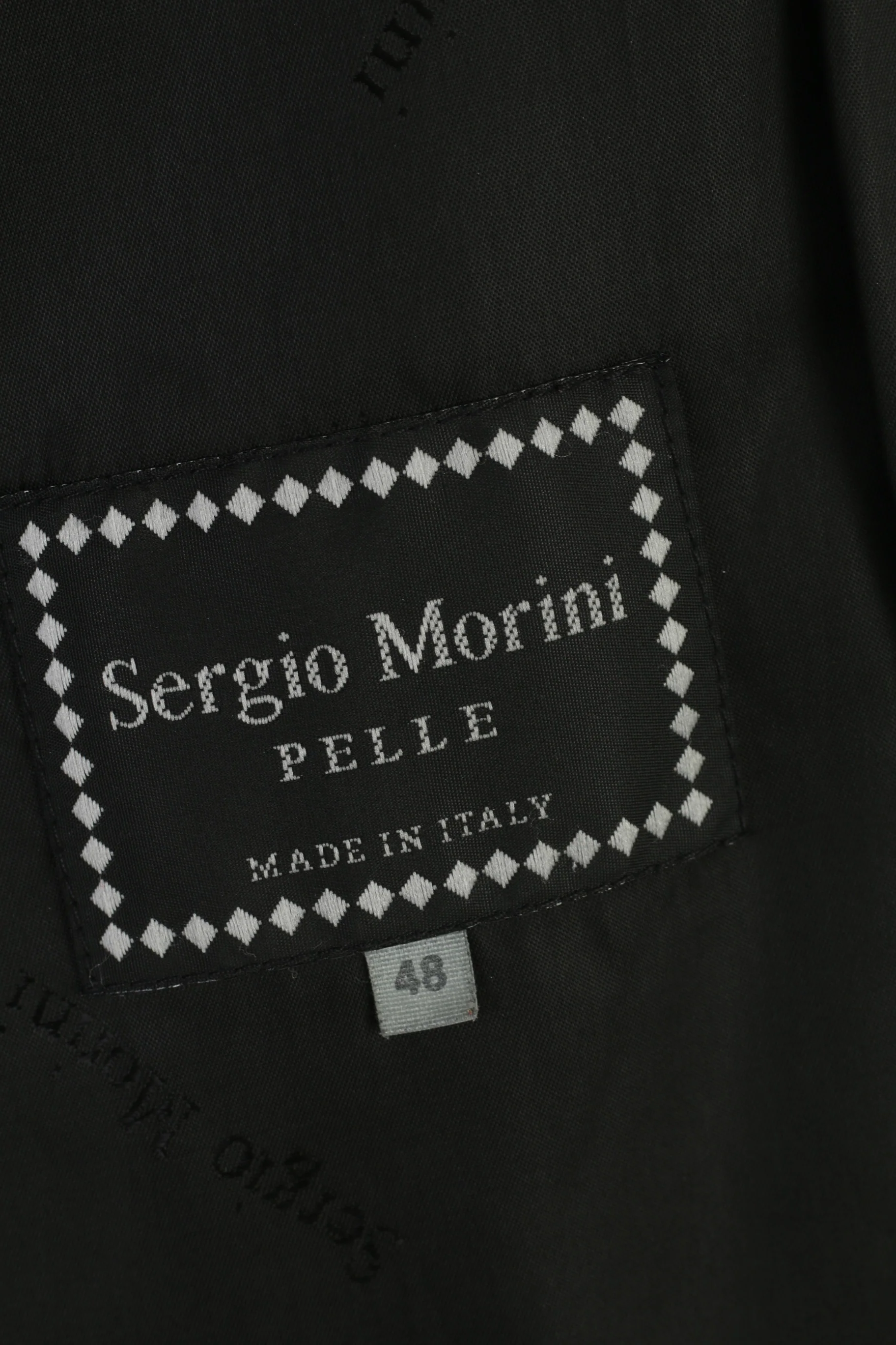 Sergio Morini Women 48 XL Jacket Black Soft Leather Single Breasted Italy Vintage Bottoms Collar Top - Image 6