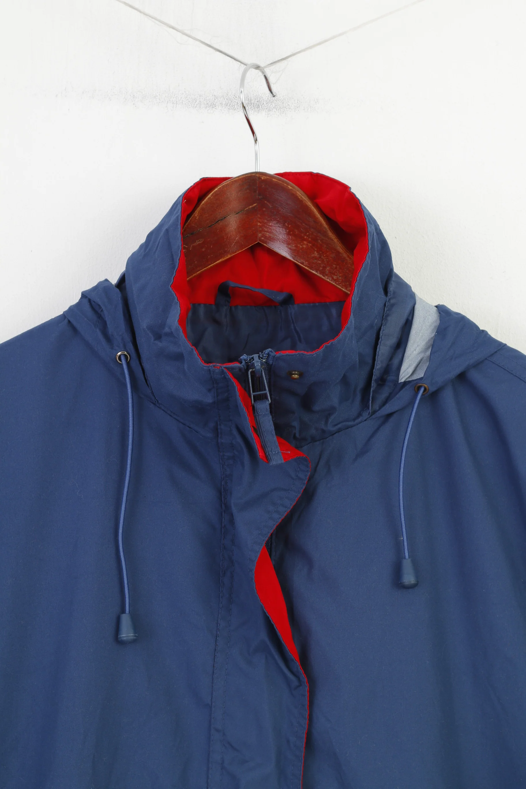Sherpa Women 42 L Jacket Navy Full Zipper  Hood Pockets Lightweight Top - Image 2