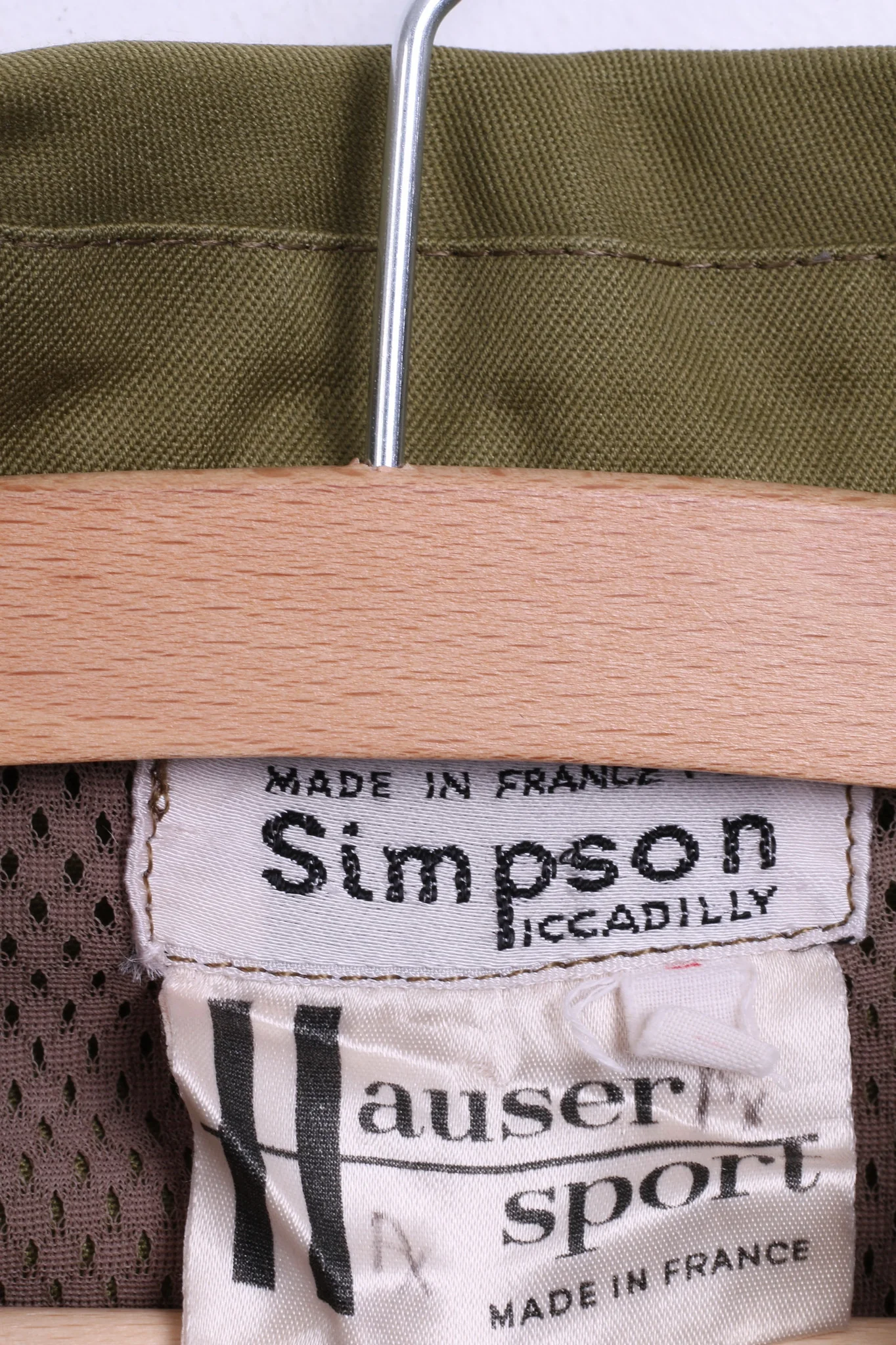 Simpson Womens 48 XL Casual Shirt Khaki Military Army France Pockets Top - Image 5