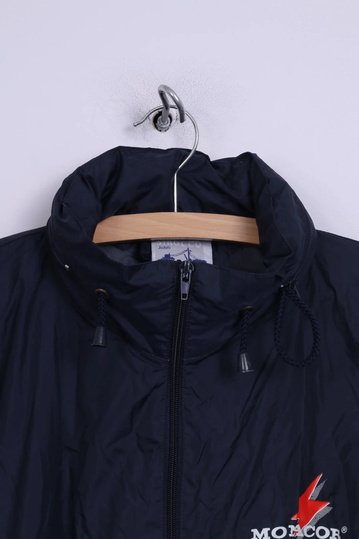 Sirocco Monacor Stage Line Mens 2XL Jacket Lightweight Nylon Waterproof Full Zipper Hidded Hooded - Image 2